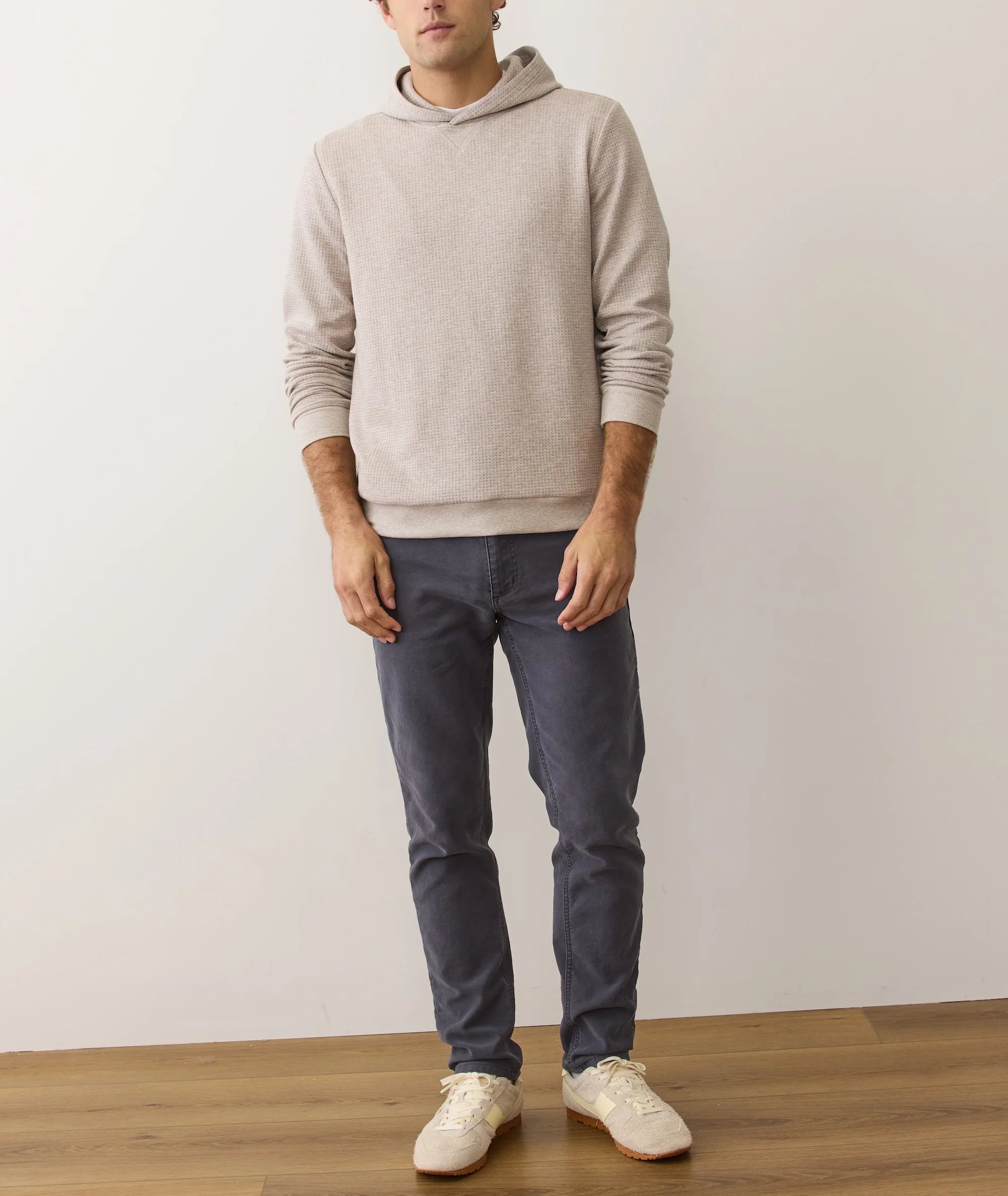 Waffle Hoodie - Oatmeal