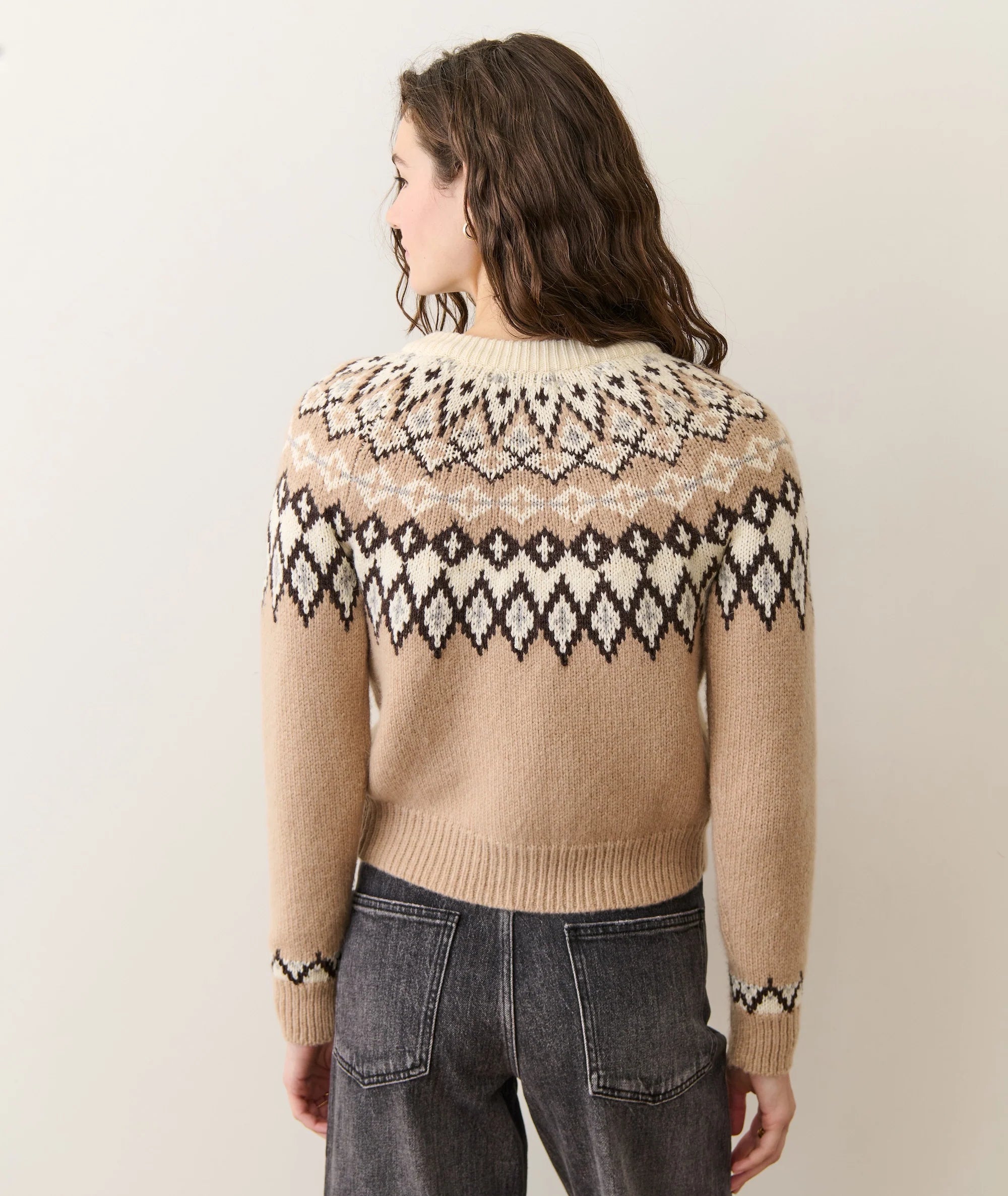 Fiorella Cardigan - Neutral Fair Isle
