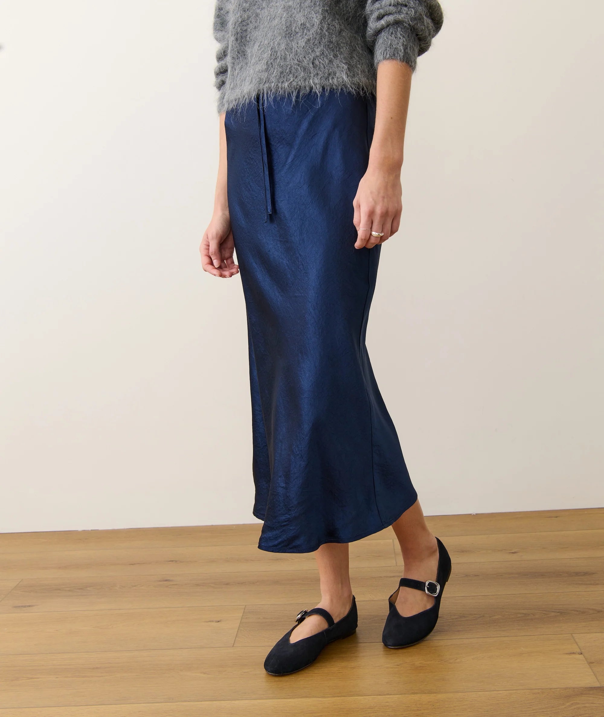 Gabrielle Slip Skirt - Navy