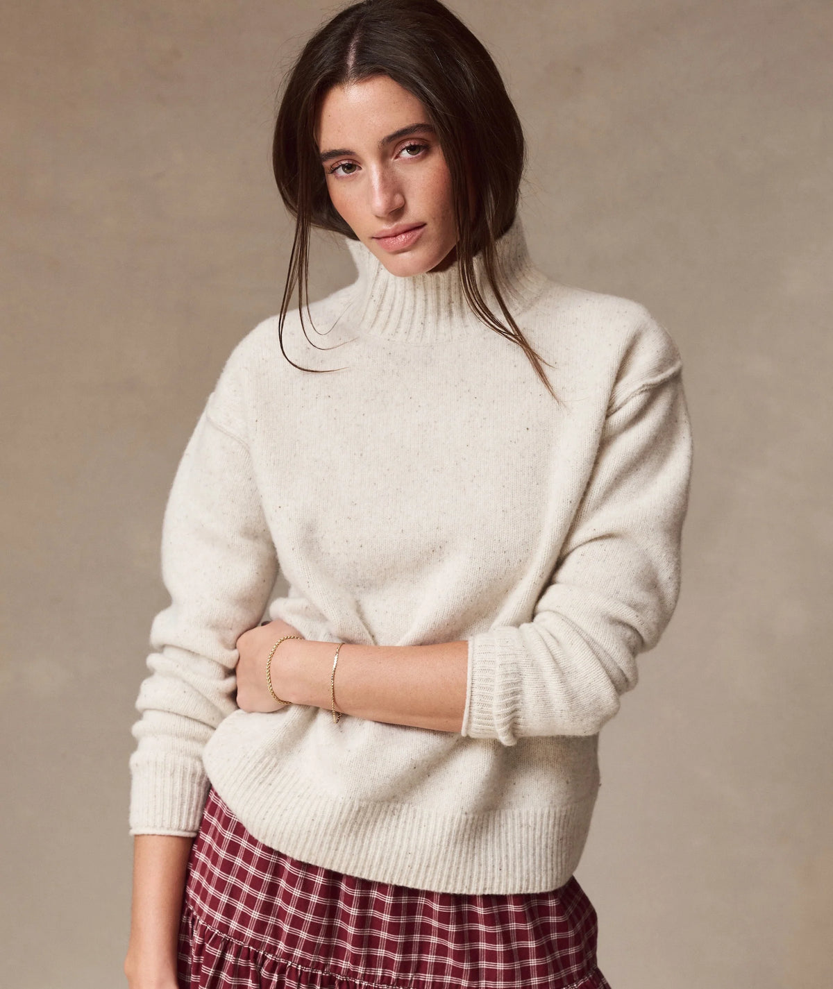 Coastal Merino Turtleneck Sweater - Ivory
