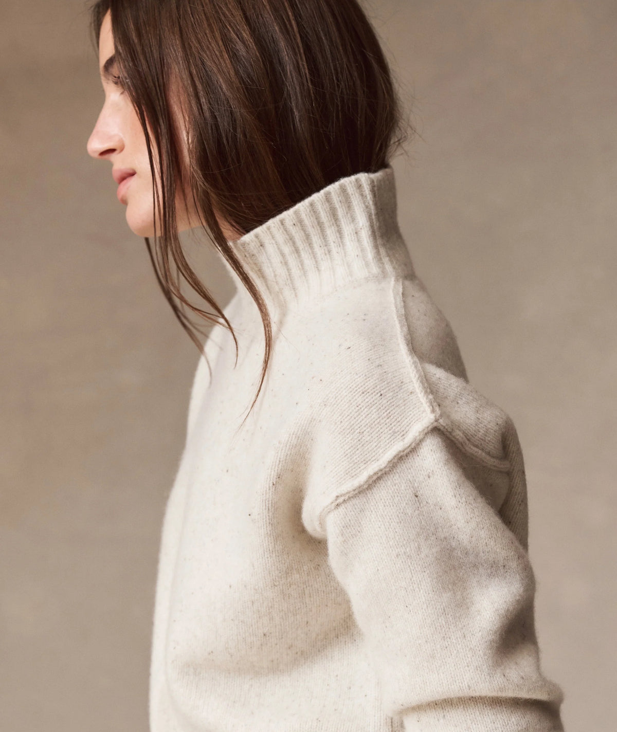 Coastal Merino Turtleneck Sweater - Ivory