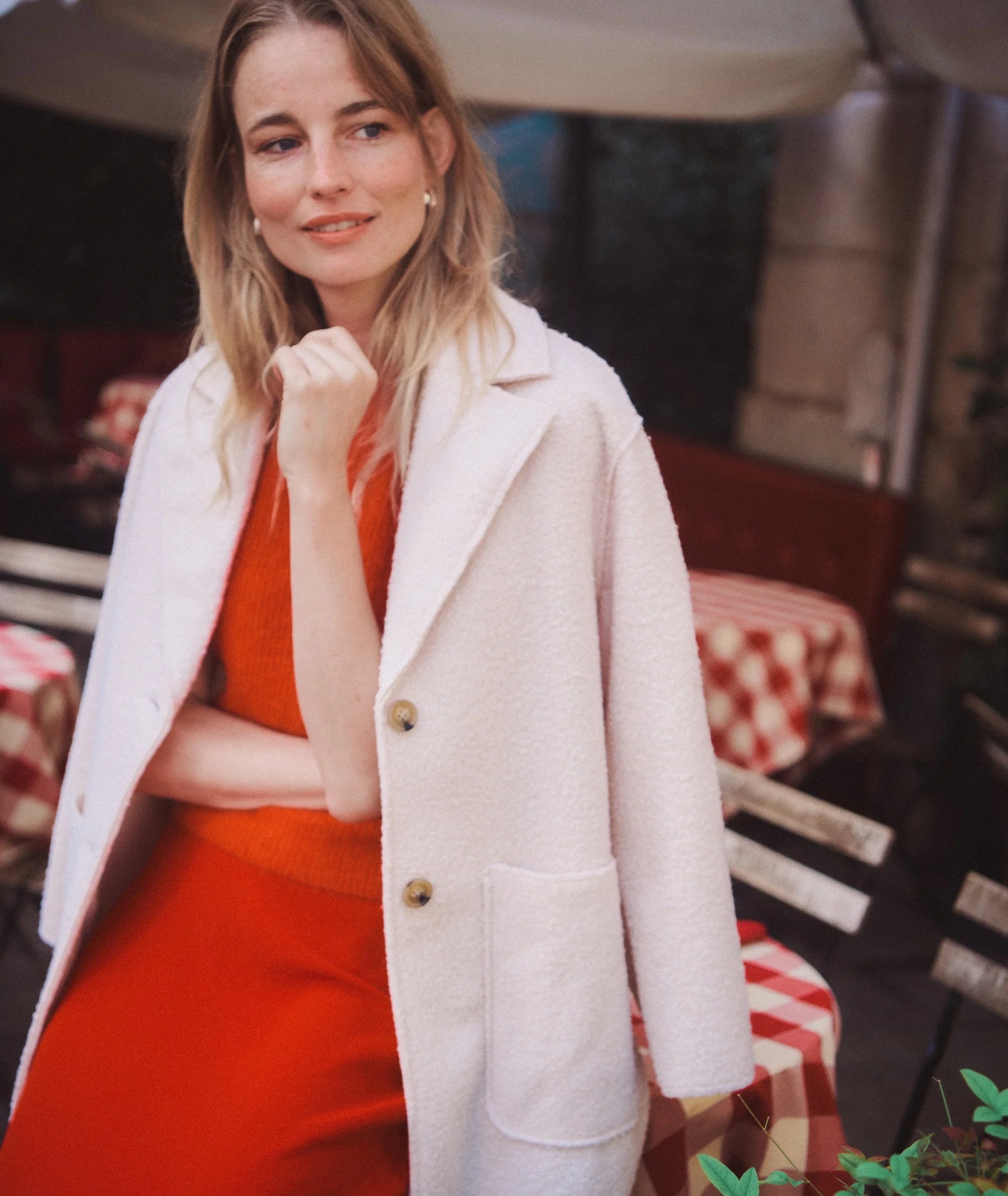 Suri Alpaca Puff Sleeve Sweater - Cherry Red