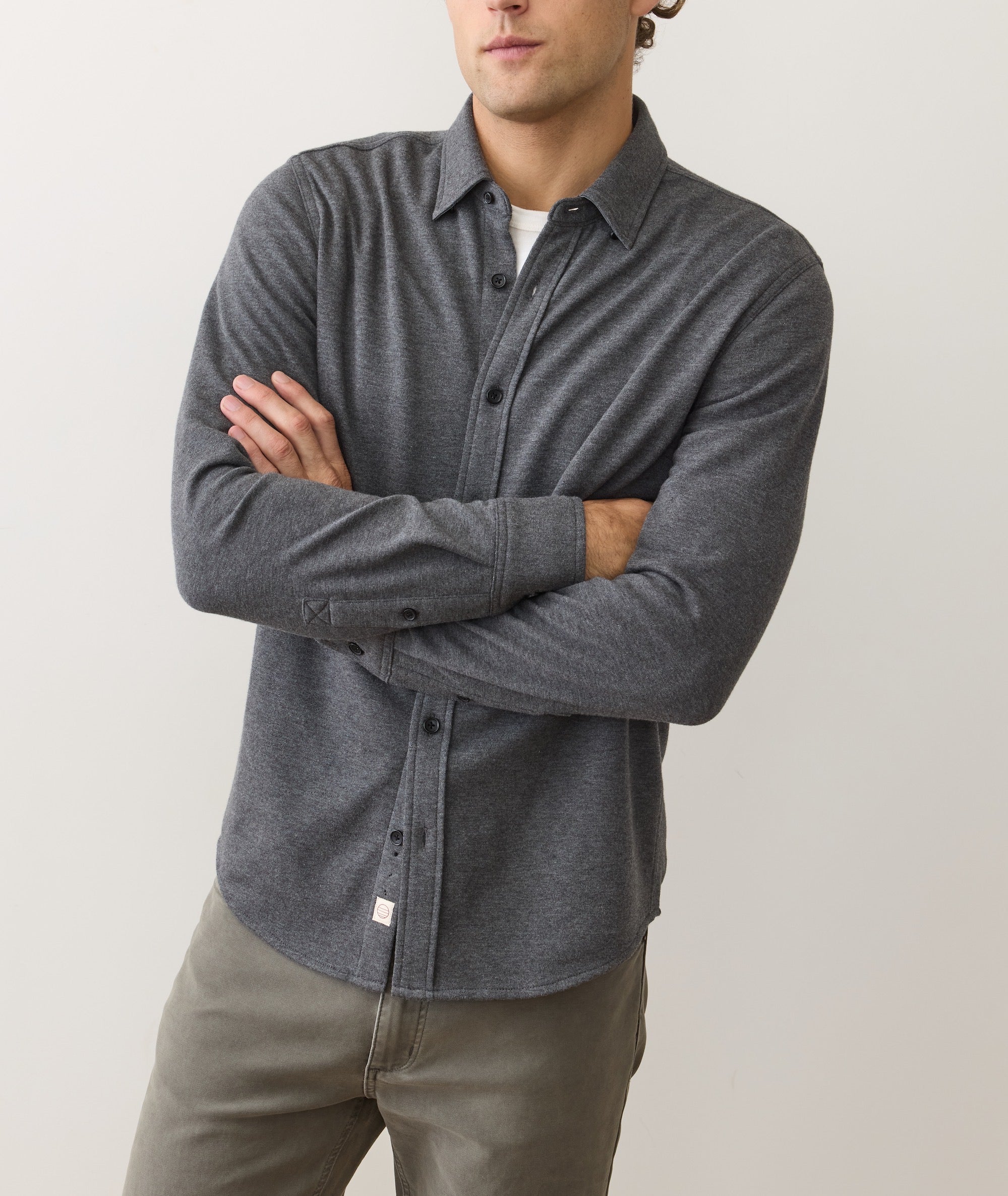 Pacifica Stretch Twill Shirt - Charcoal Heather