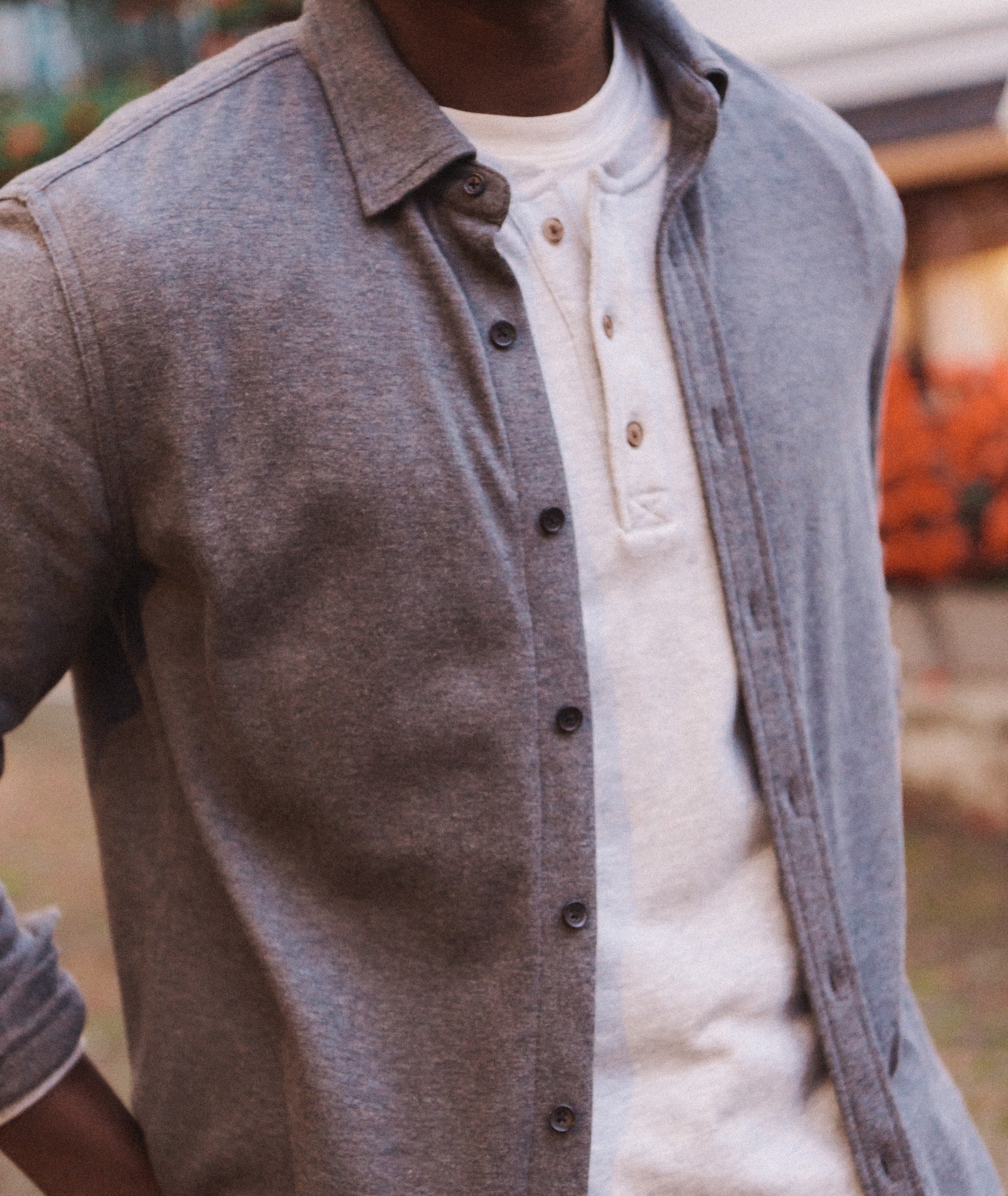 Pacifica Stretch Twill Shirt - Charcoal Heather