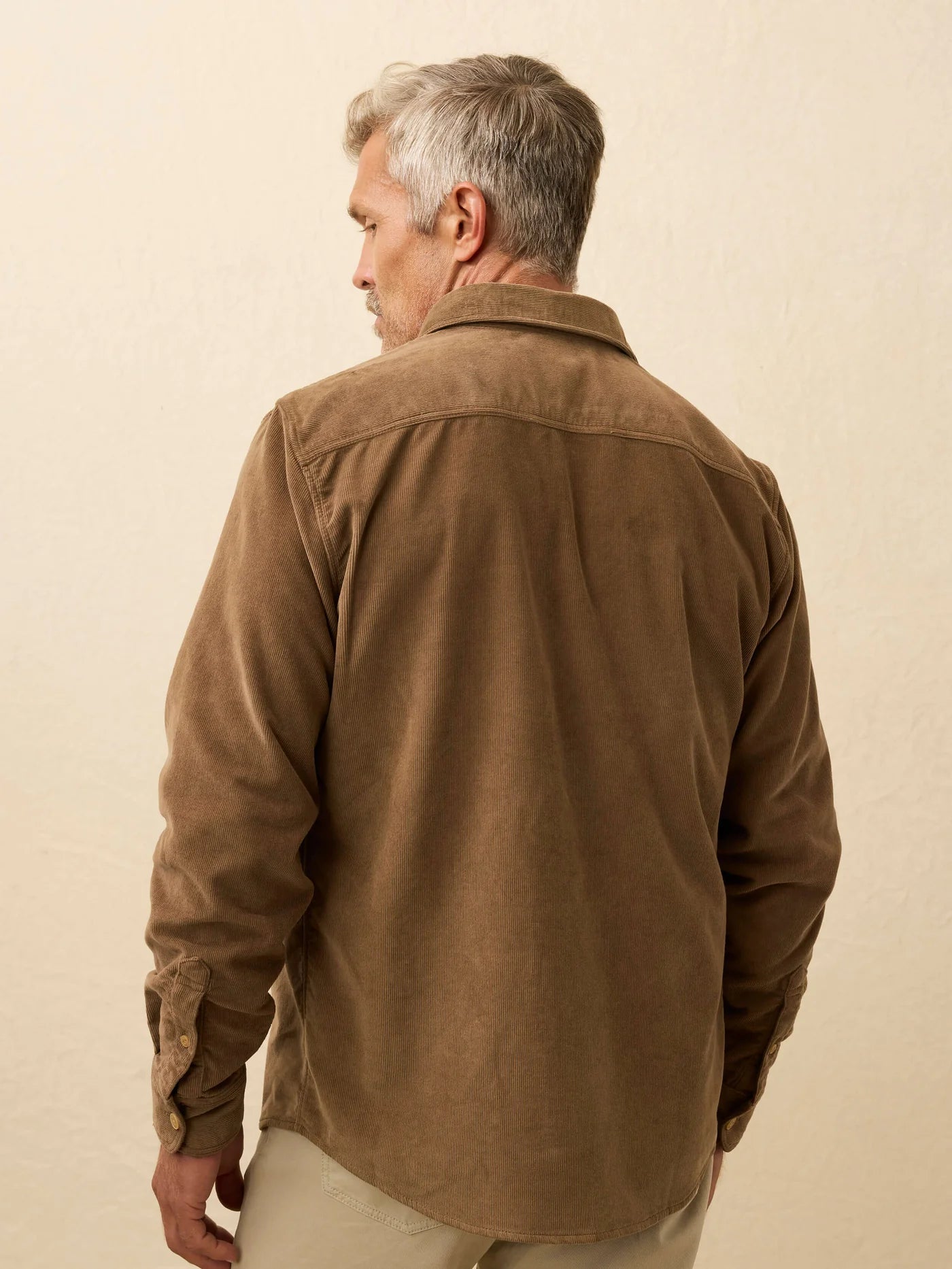 Stretch Terry Corduroy Workshirt - Timber