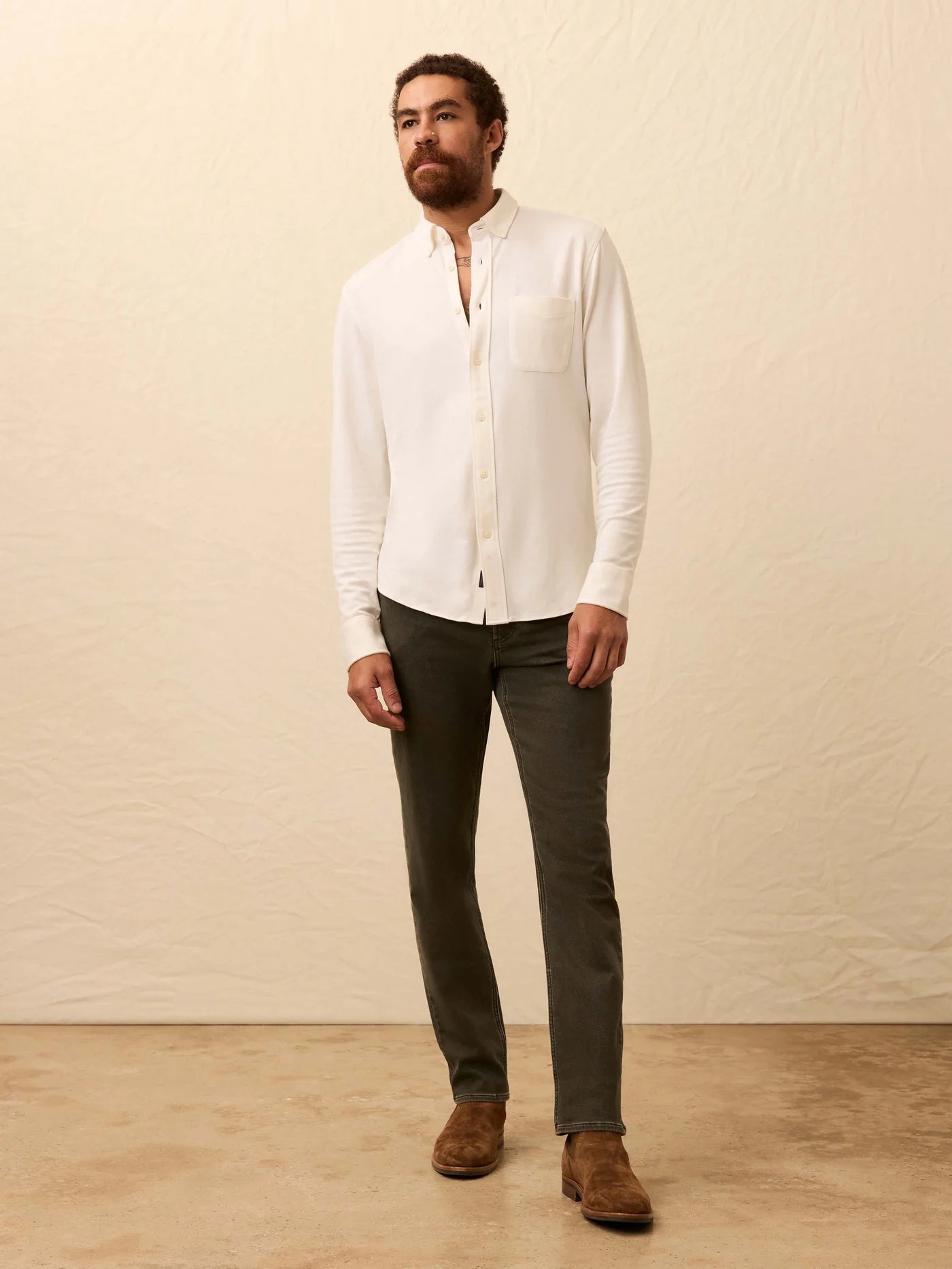 Coastline Knit Shirt - White Wall