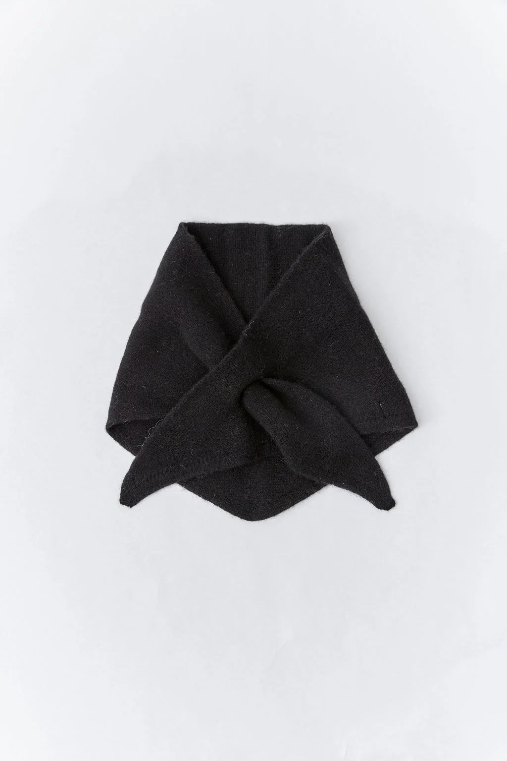 Triangle Knit Scarf - Black