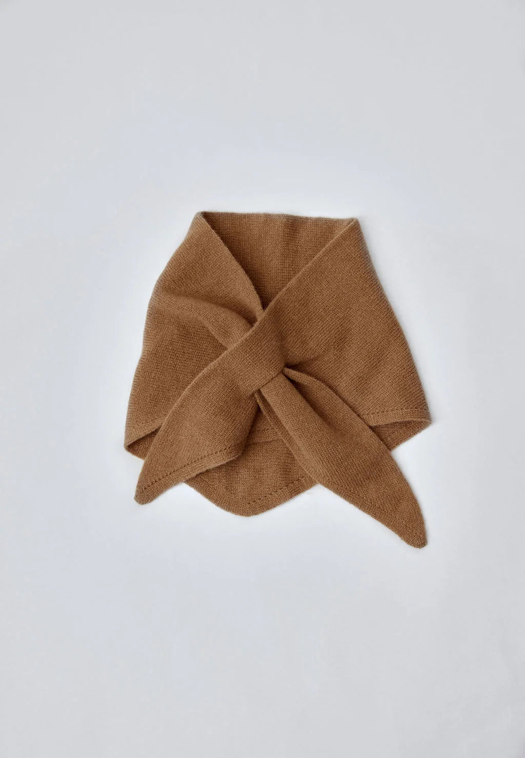 Triangle Knit Scarf - Camel