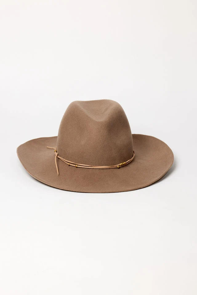 Aspen Cowgirl Wool Hat - Taupe