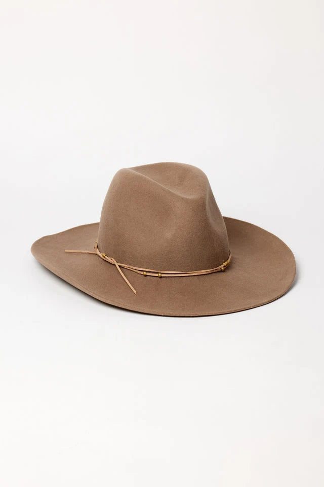 Aspen Cowgirl Wool Hat - Taupe