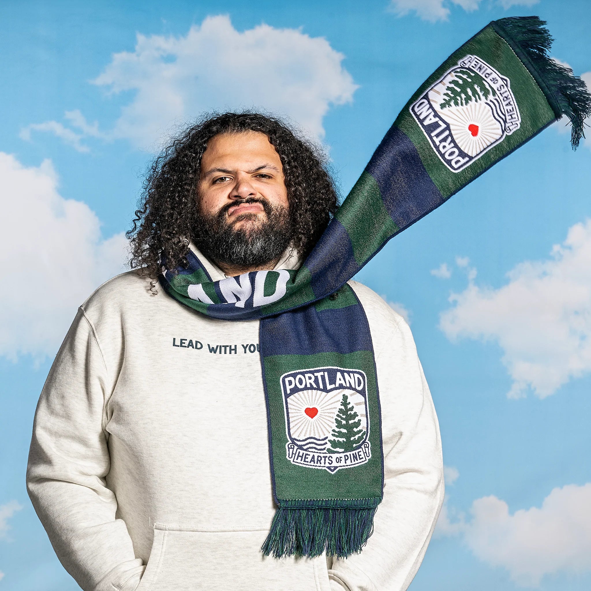 Hearts of Pine Club Scarf