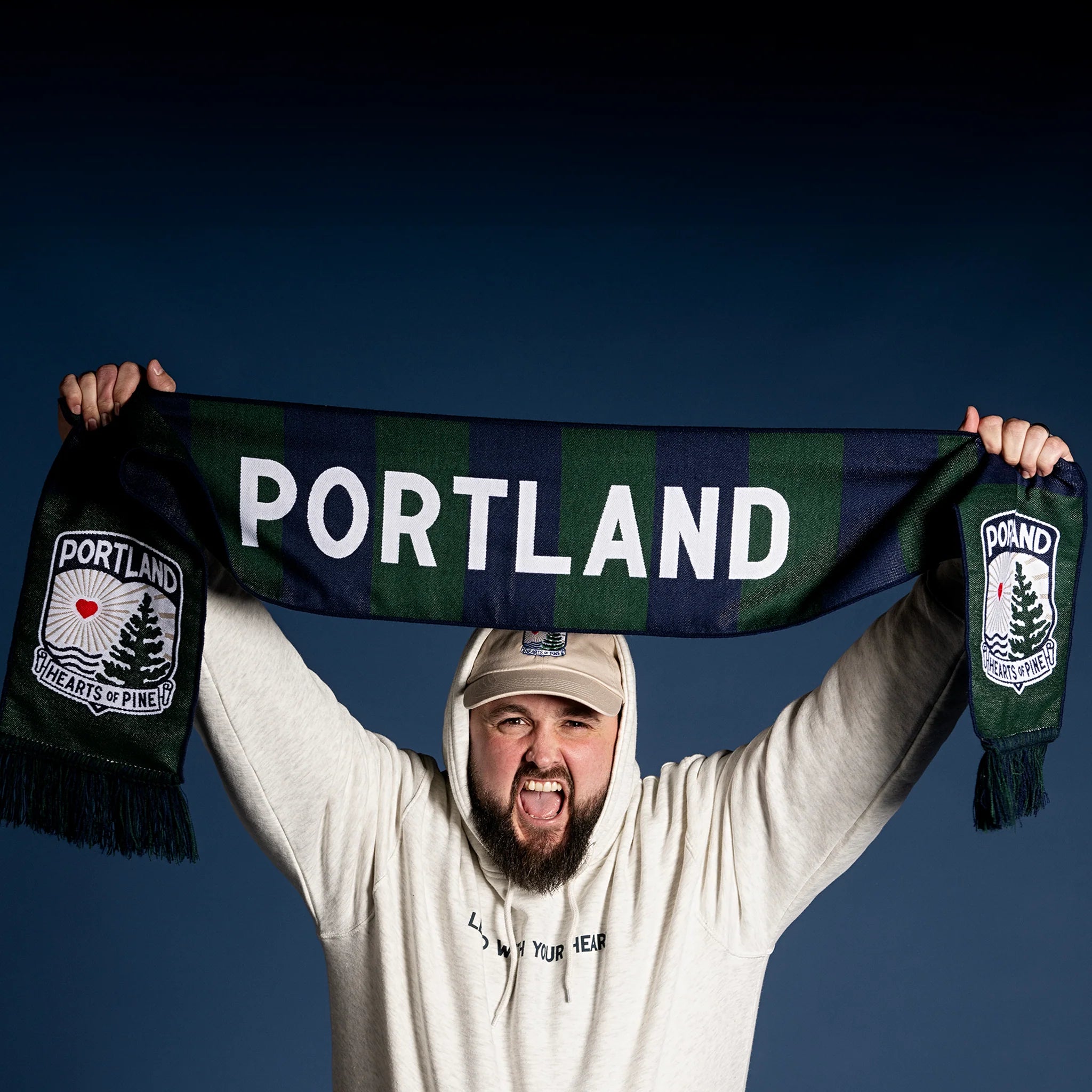 Hearts of Pine Club Scarf