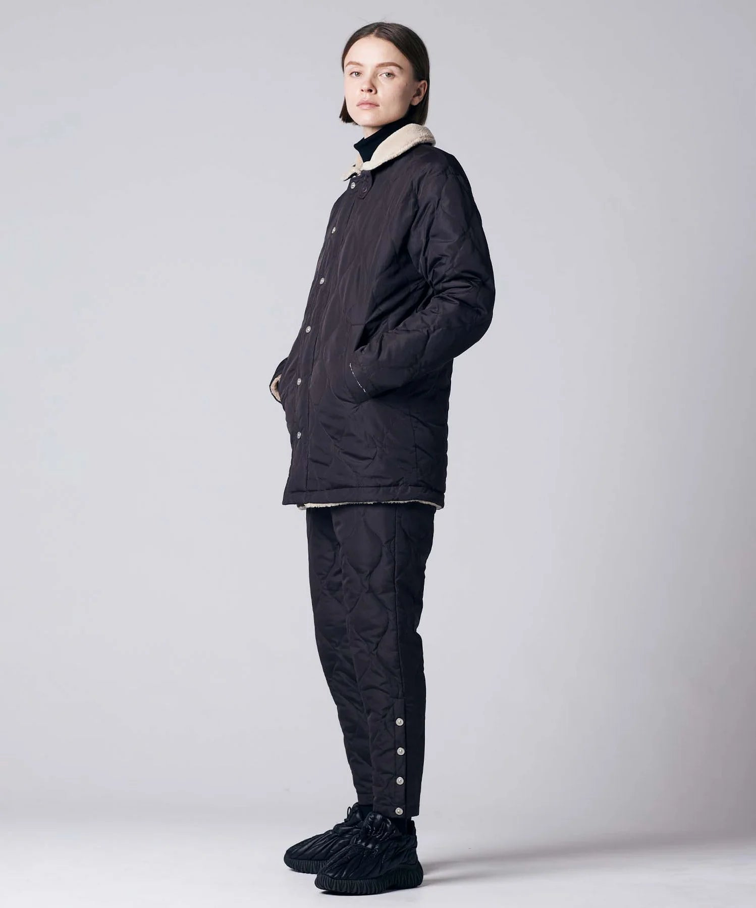 Unisex Military Reversible Down + Boa N-1 Type Jacket