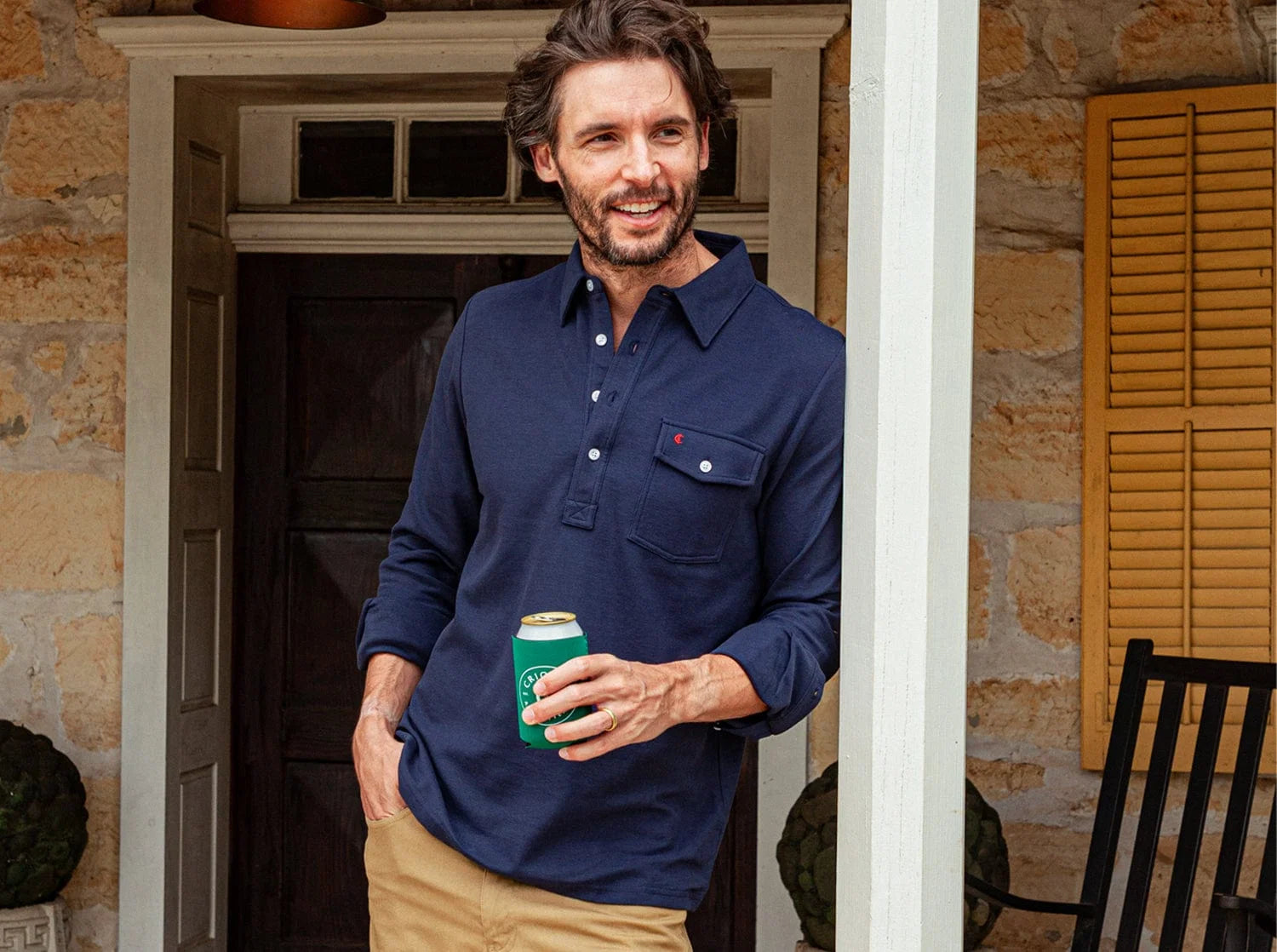 Long Sleeve Players Shirt - Peacoat
