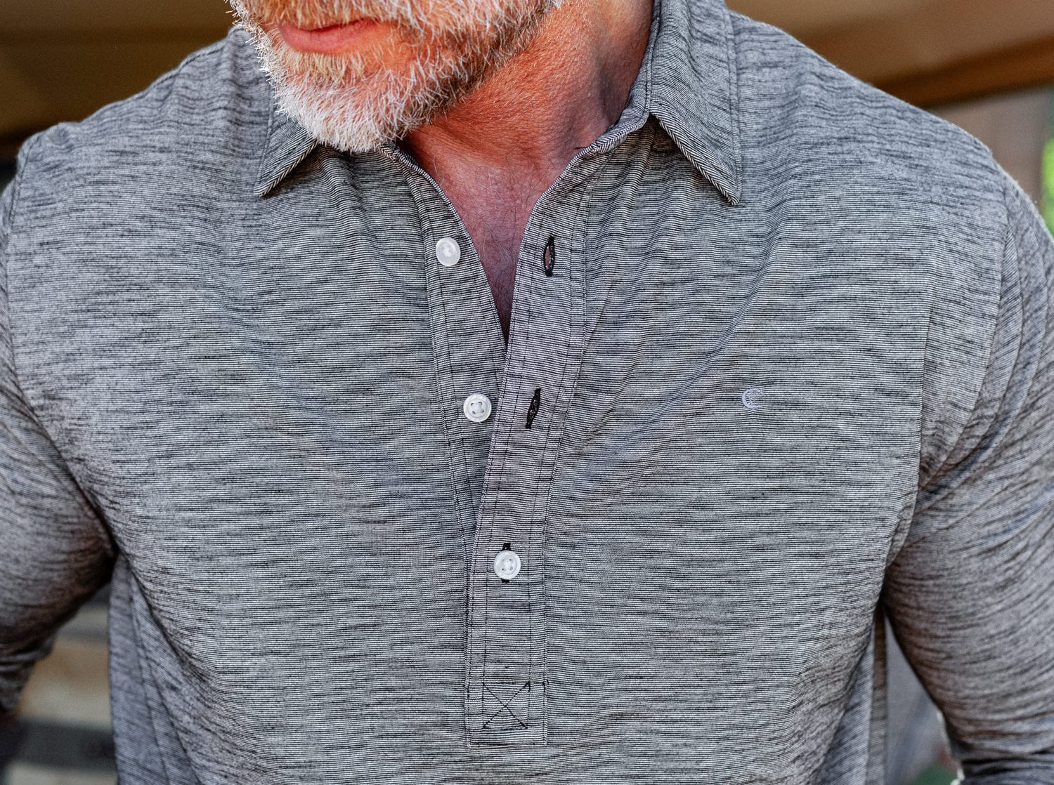 Brrr Long Sleeve Range Polo - Blackbird