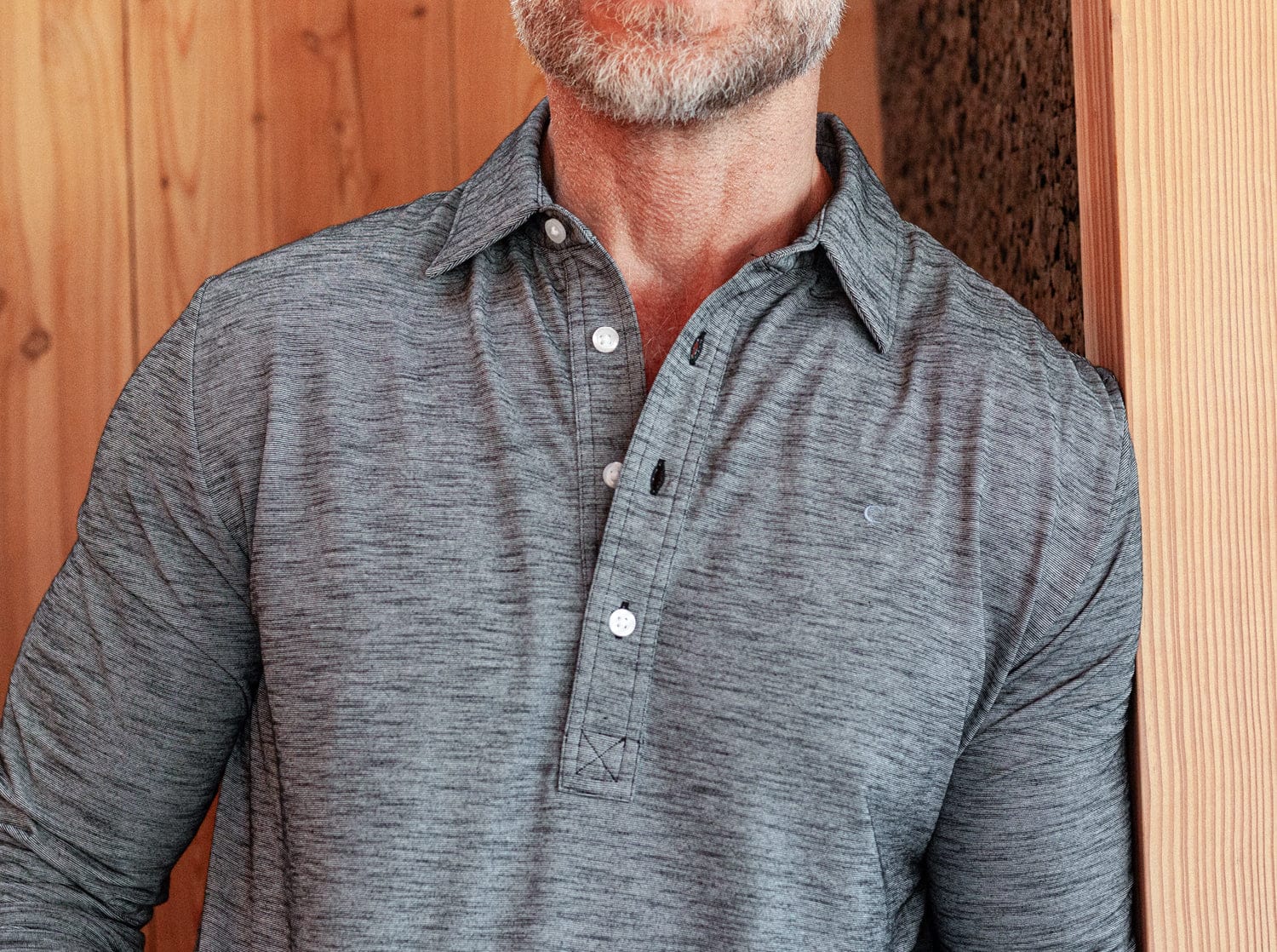 Brrr Long Sleeve Range Polo - Blackbird