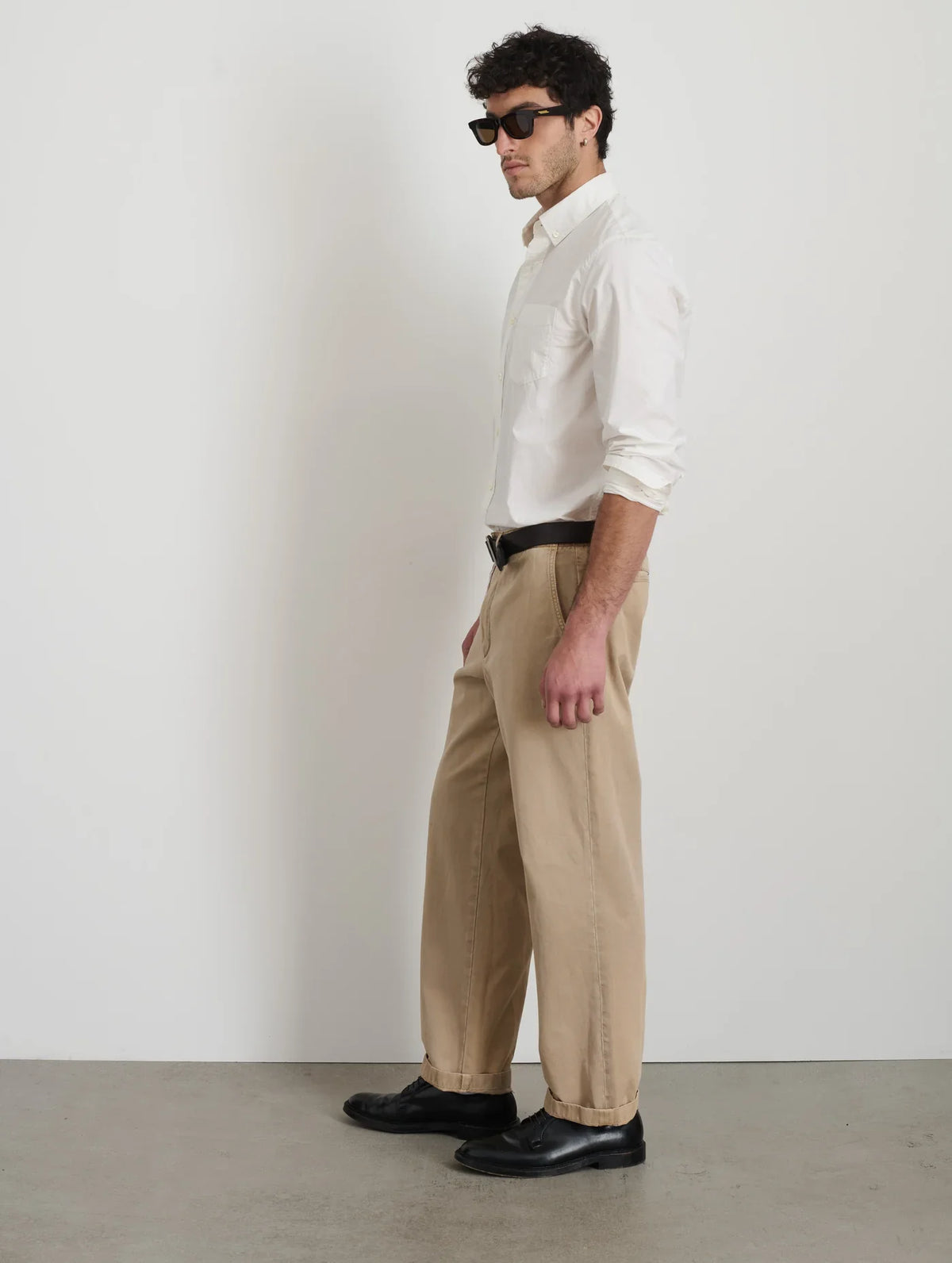 Mill Shirt in Paper Poplin - White