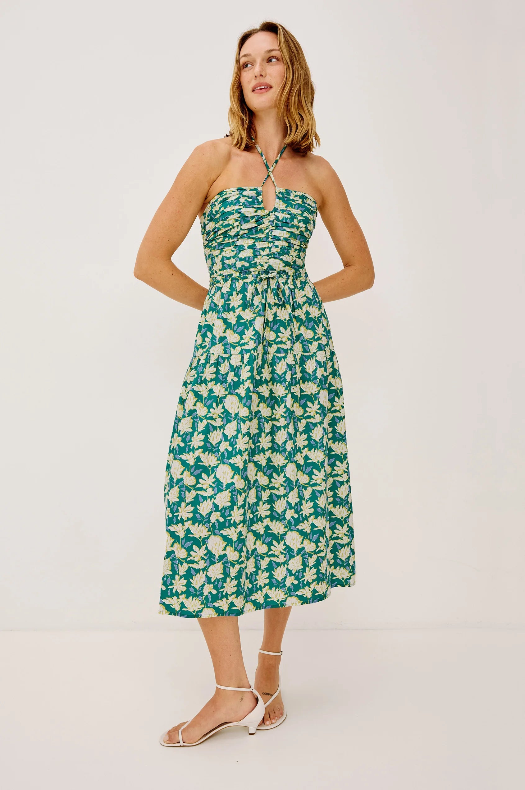 Irene Dress - Green Mayflower
