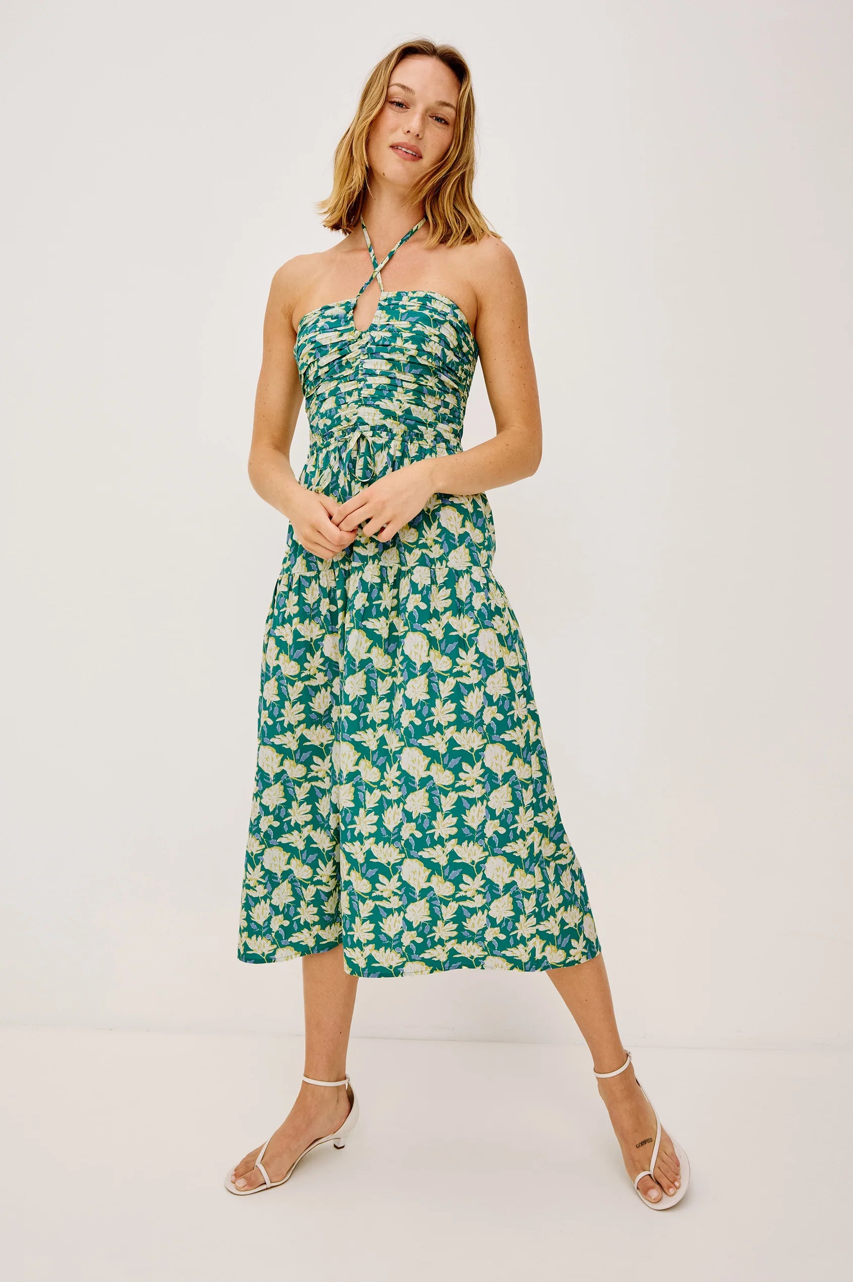 Irene Dress - Green Mayflower