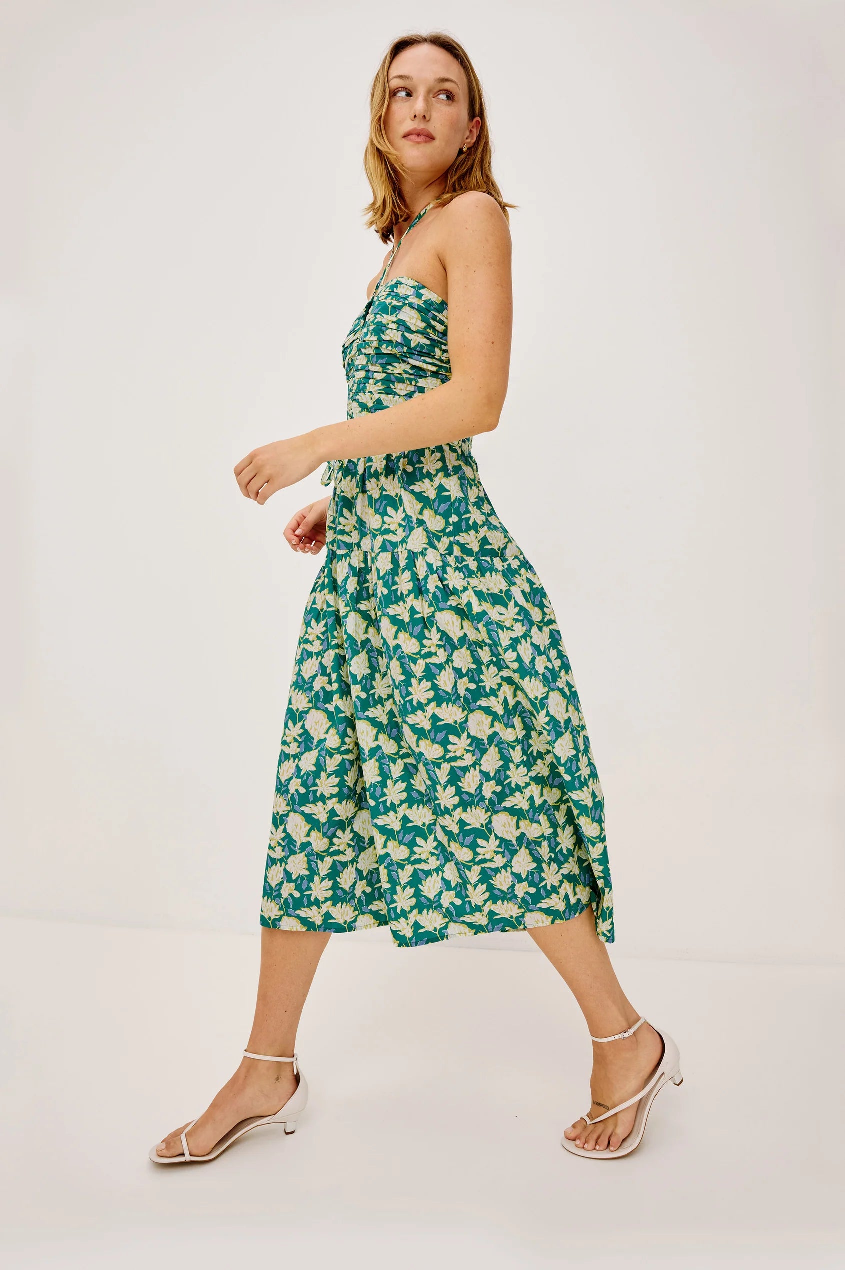 Irene Dress - Green Mayflower