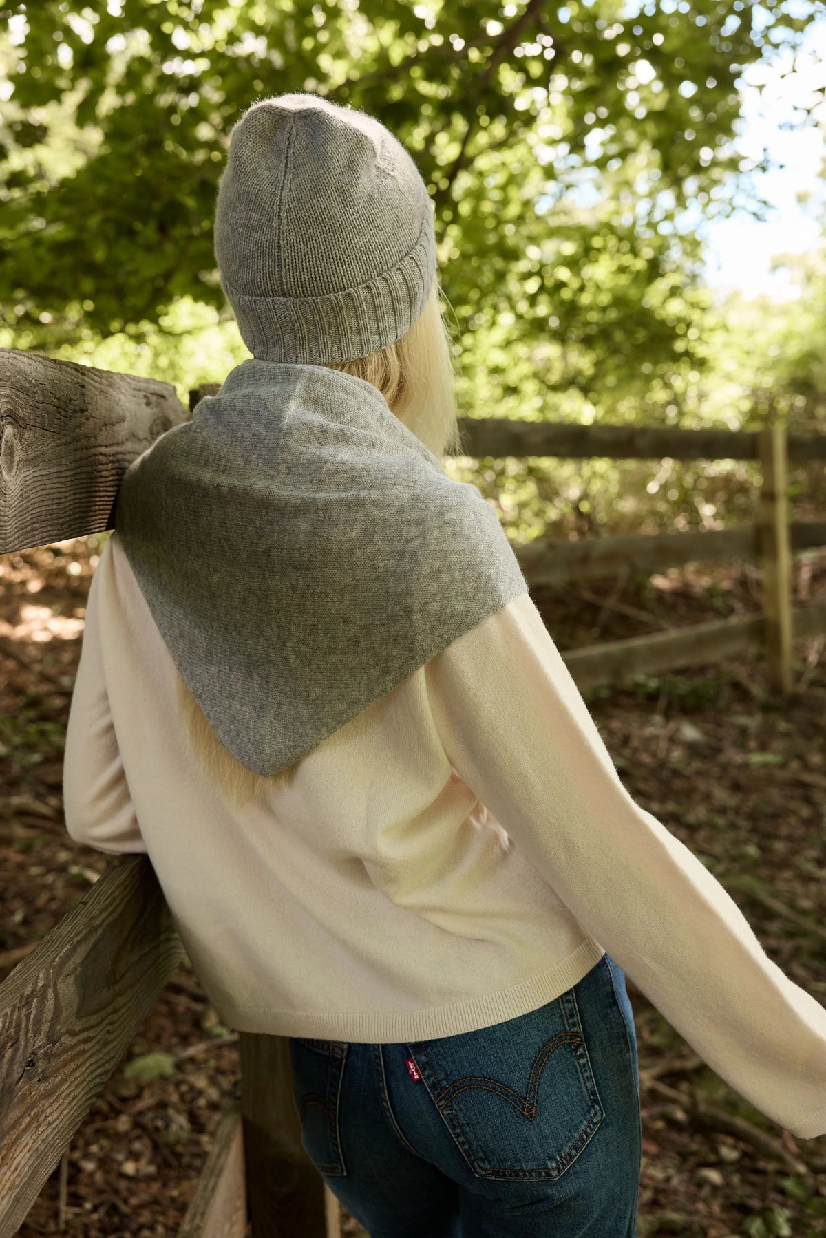 Cashmere Scarf - Grey