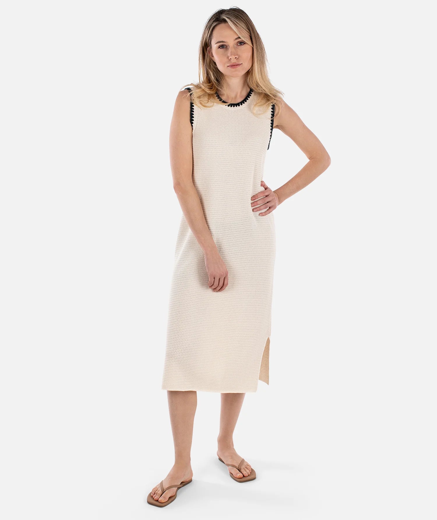Bloom Knit Dress - Ivory