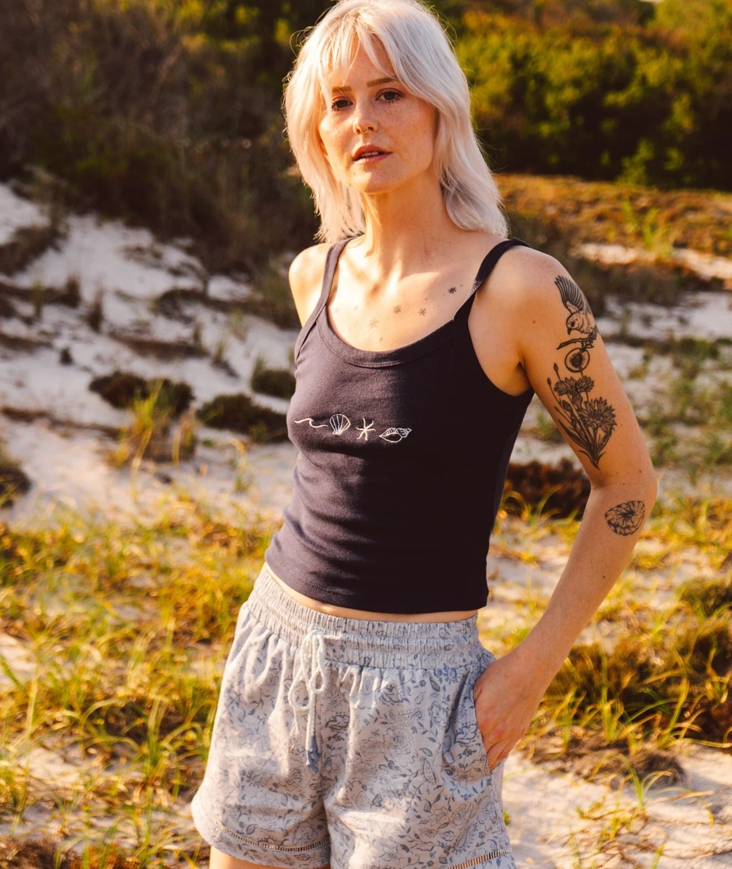 Dune Cotton Short - Blue