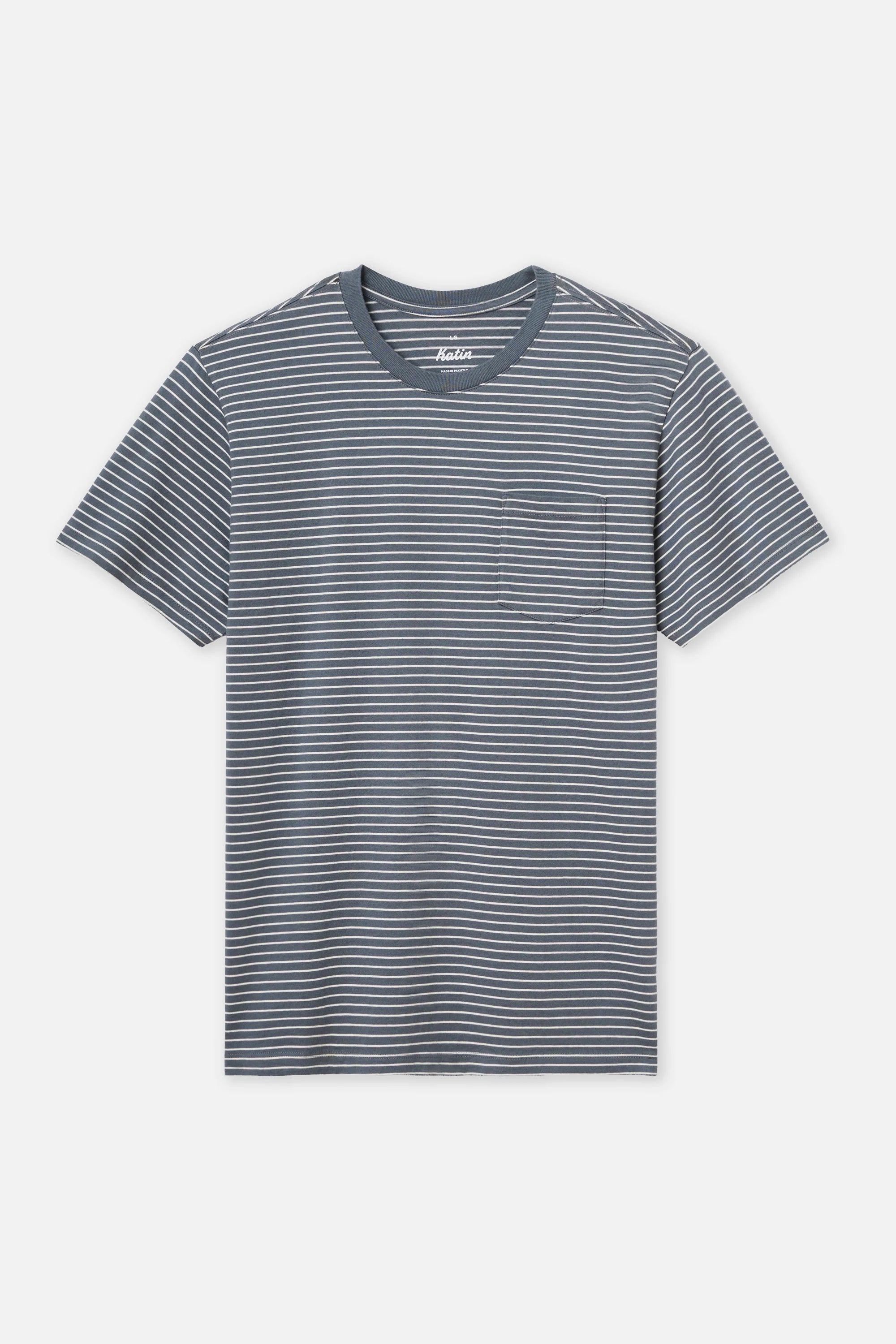 Finley Pocket Tee - Tempest Blue