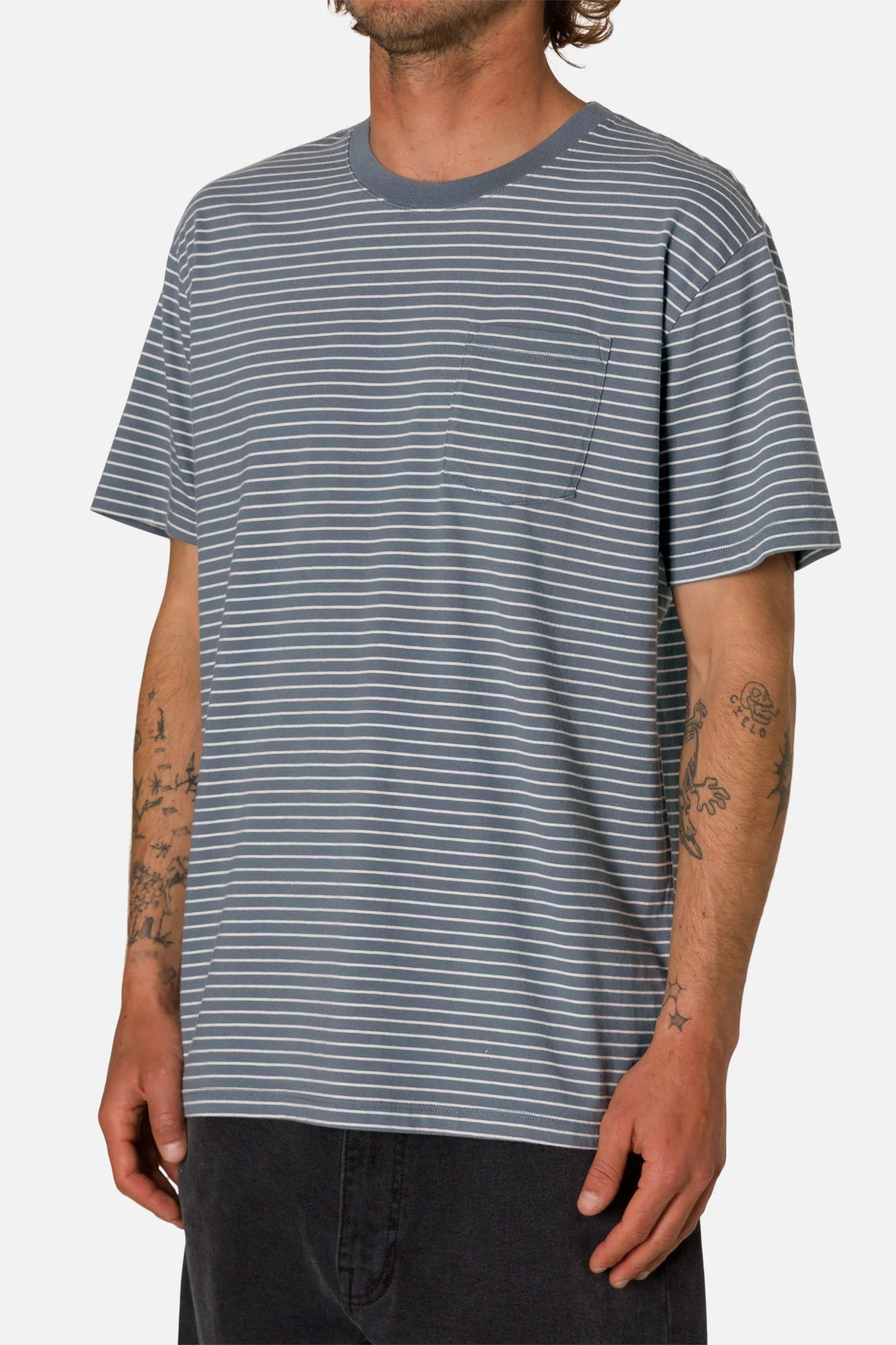 Finley Pocket Tee - Tempest Blue