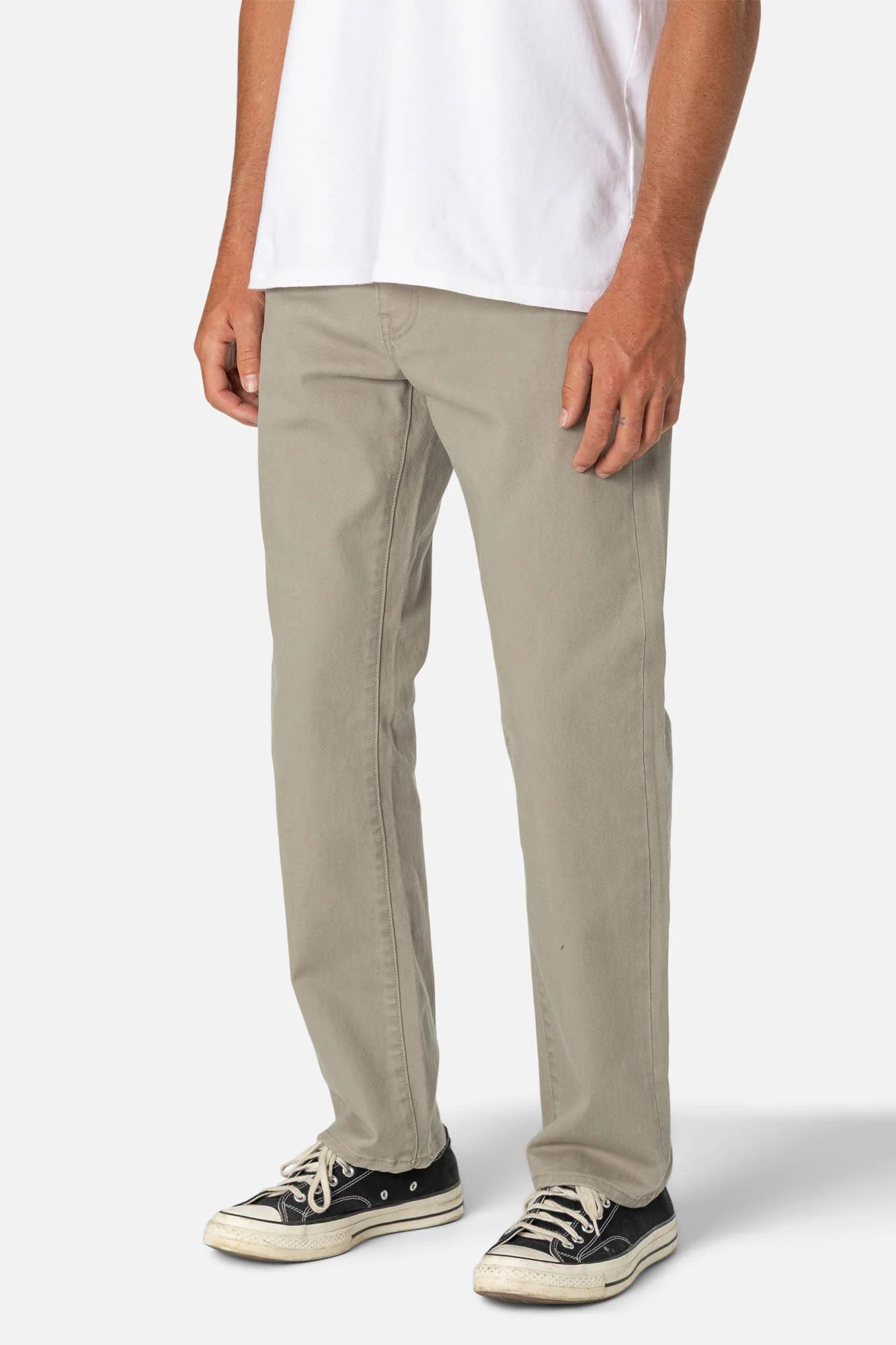 Ren 57 Classic Straight Bull Denim - Vintage Khaki