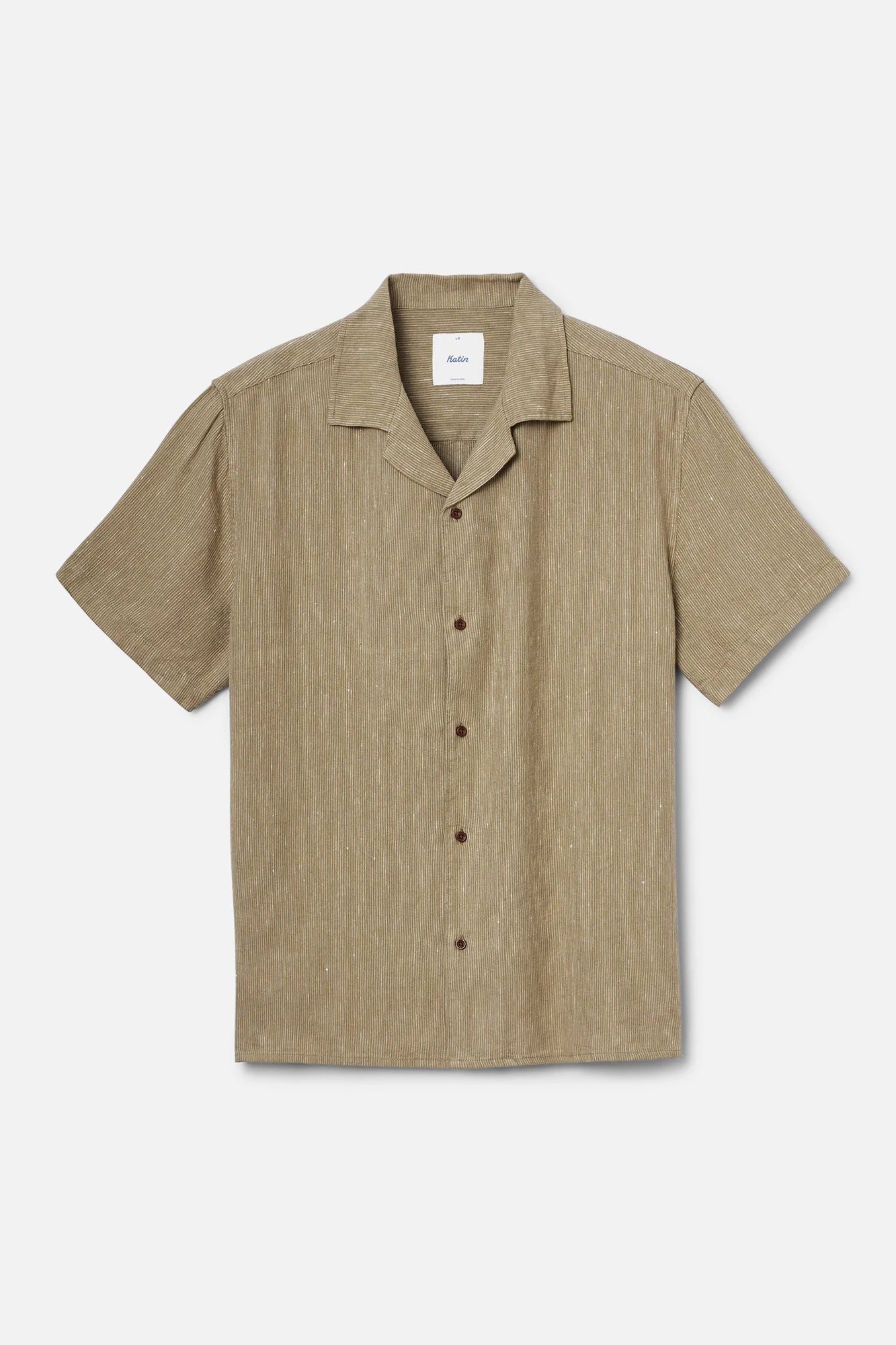 Teller Stripe Shirt - Moss