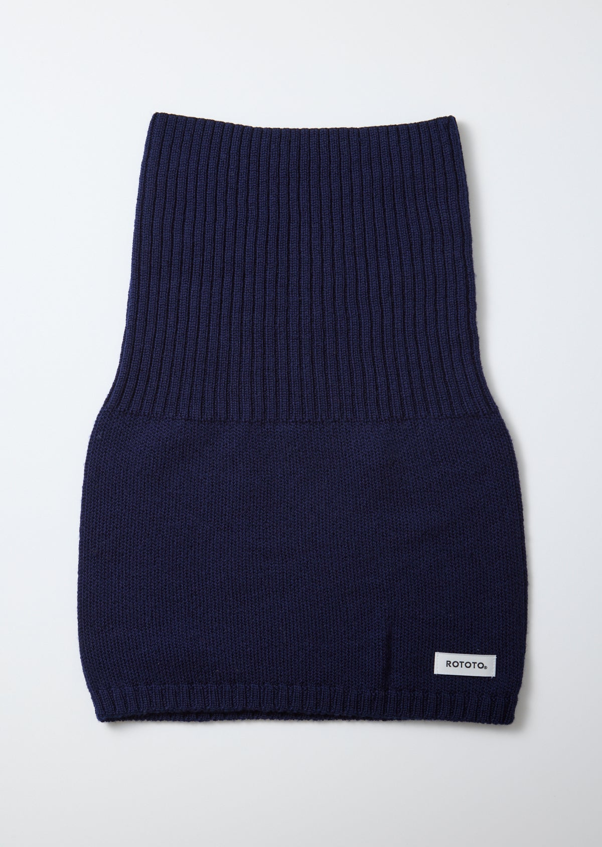 Extra Fine Merino Wool Seamless Snood - Navy Blue