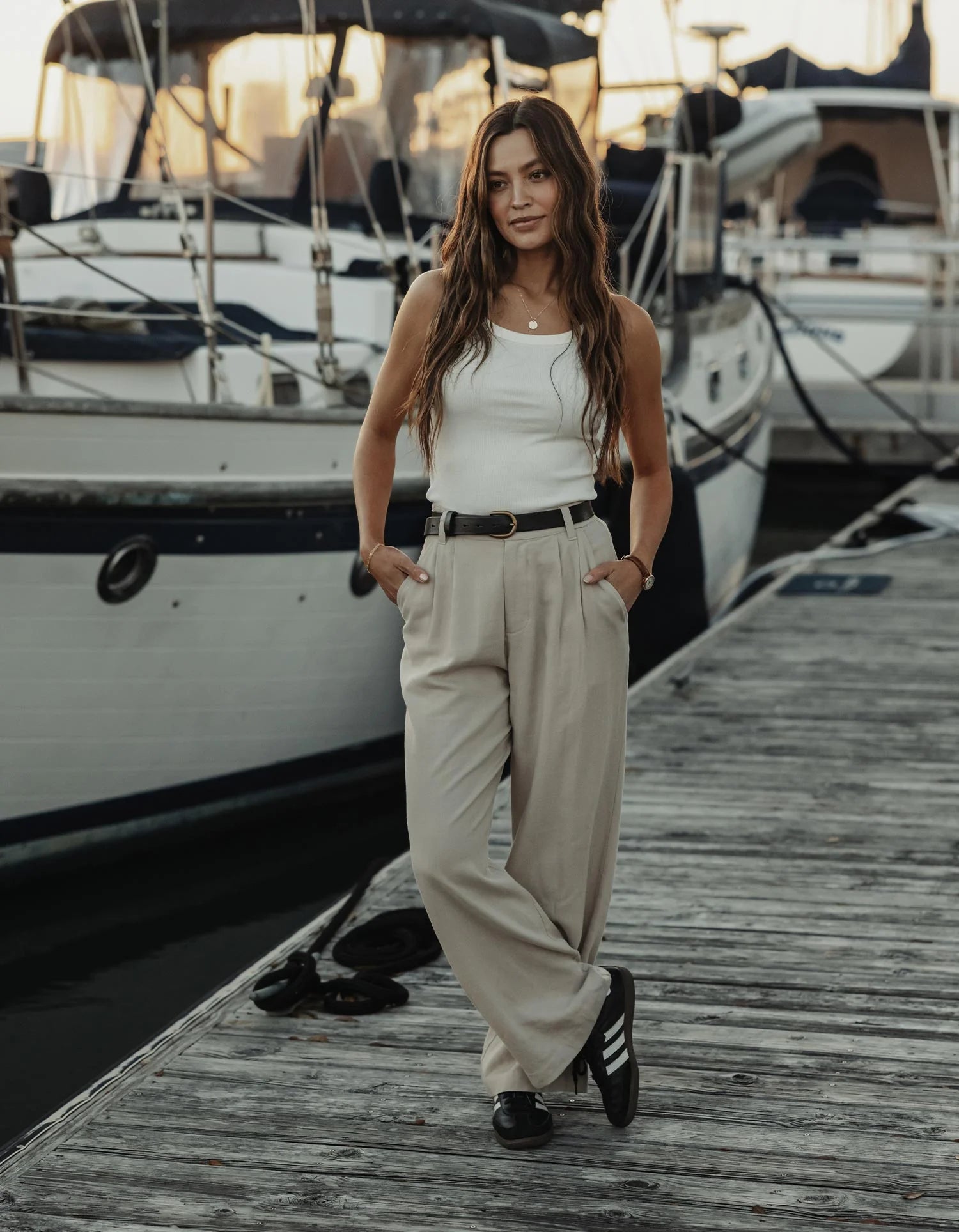 Leukos Linen-Blend Trouser