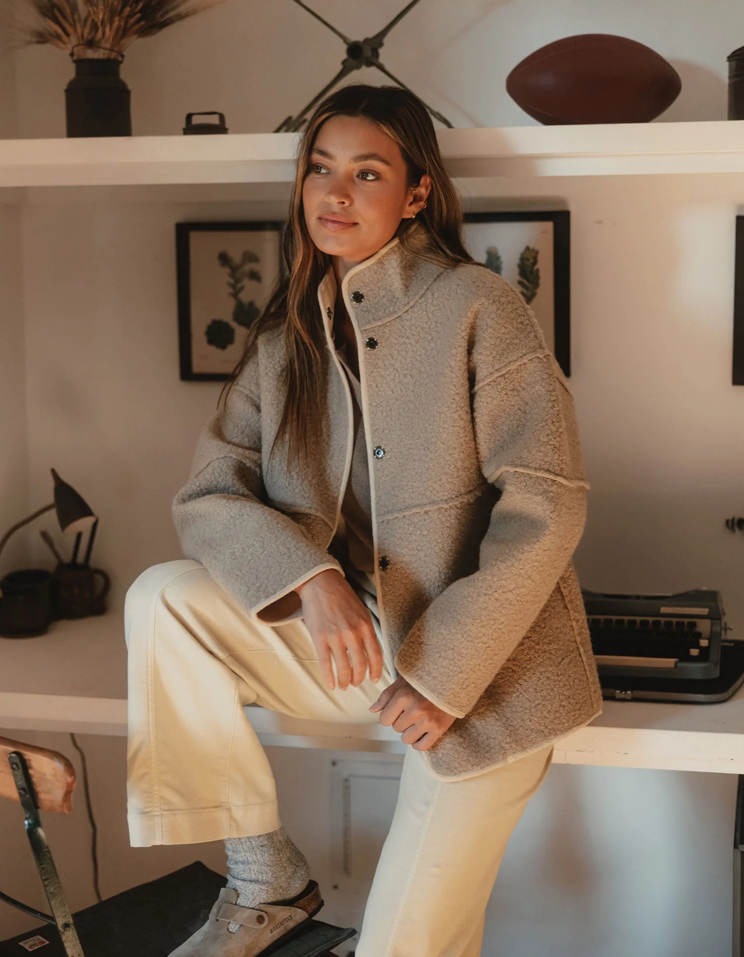 Highland Fleece Snap Coat