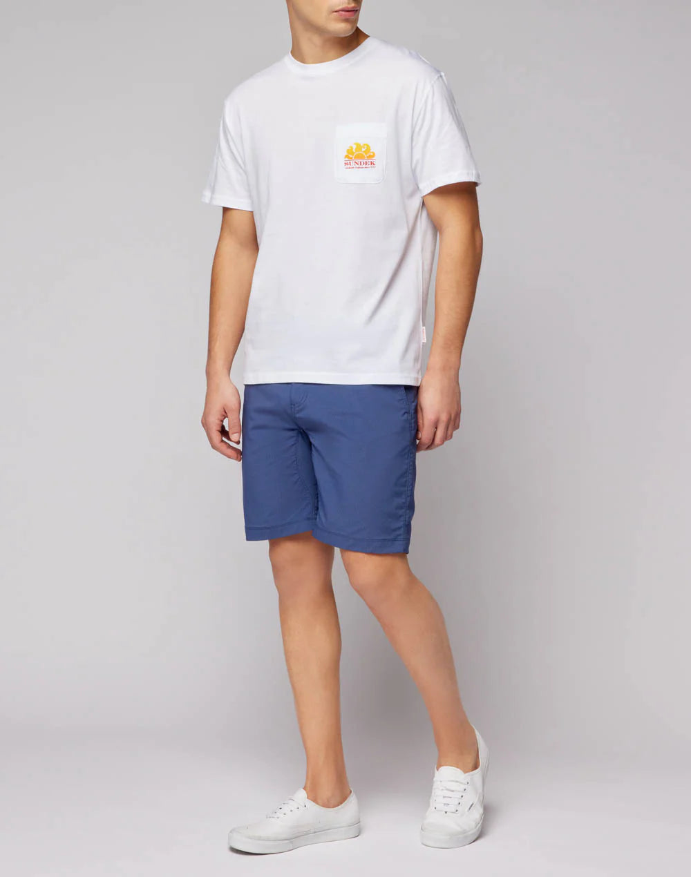 New Herbert Crew Neck T-Shirt with Maxi-Logo - White