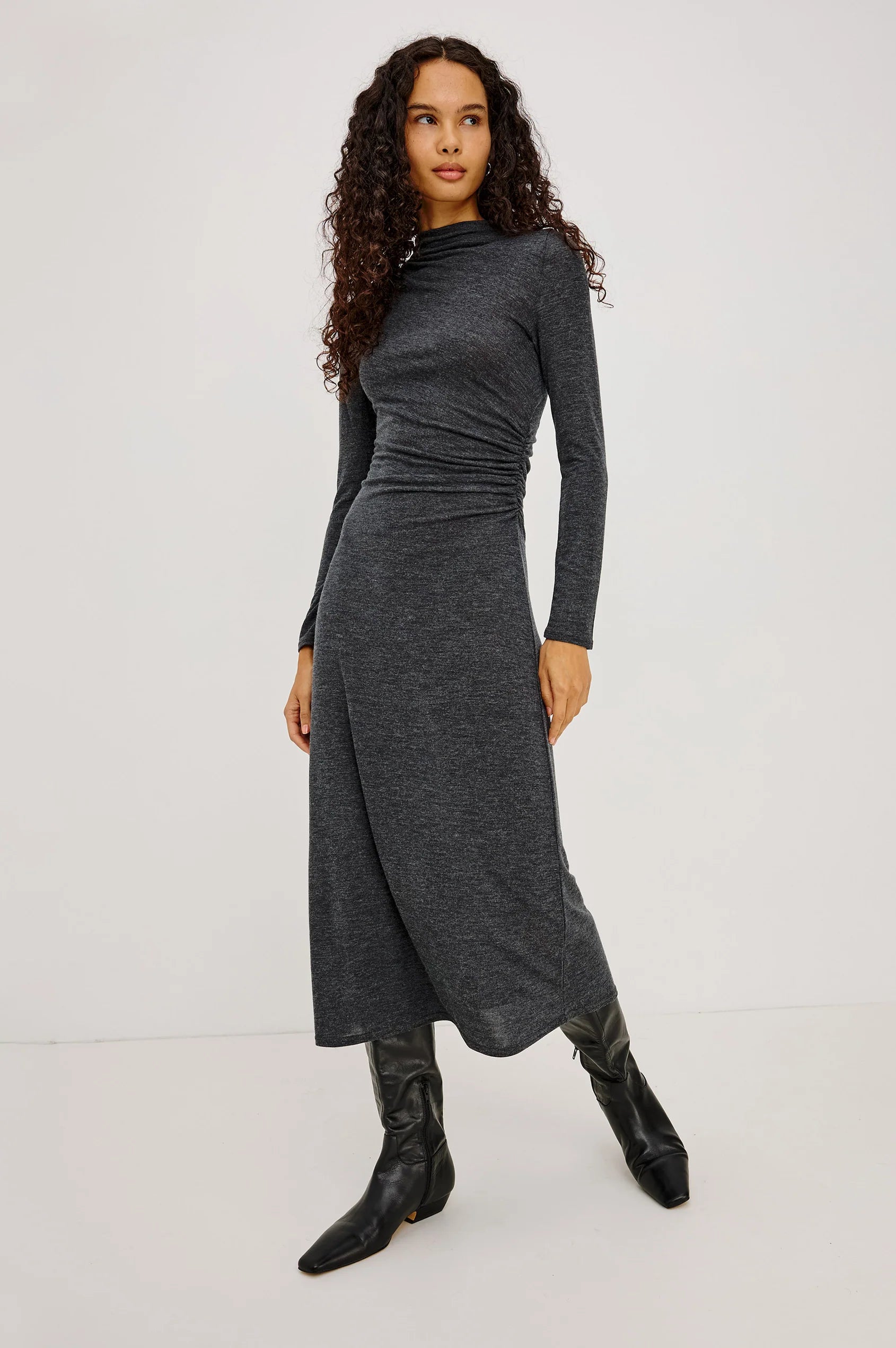 Margaret Dress - Charcoal