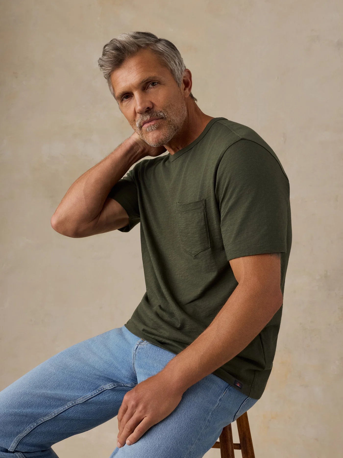Sunwashed Pocket Tee - Forest Grove