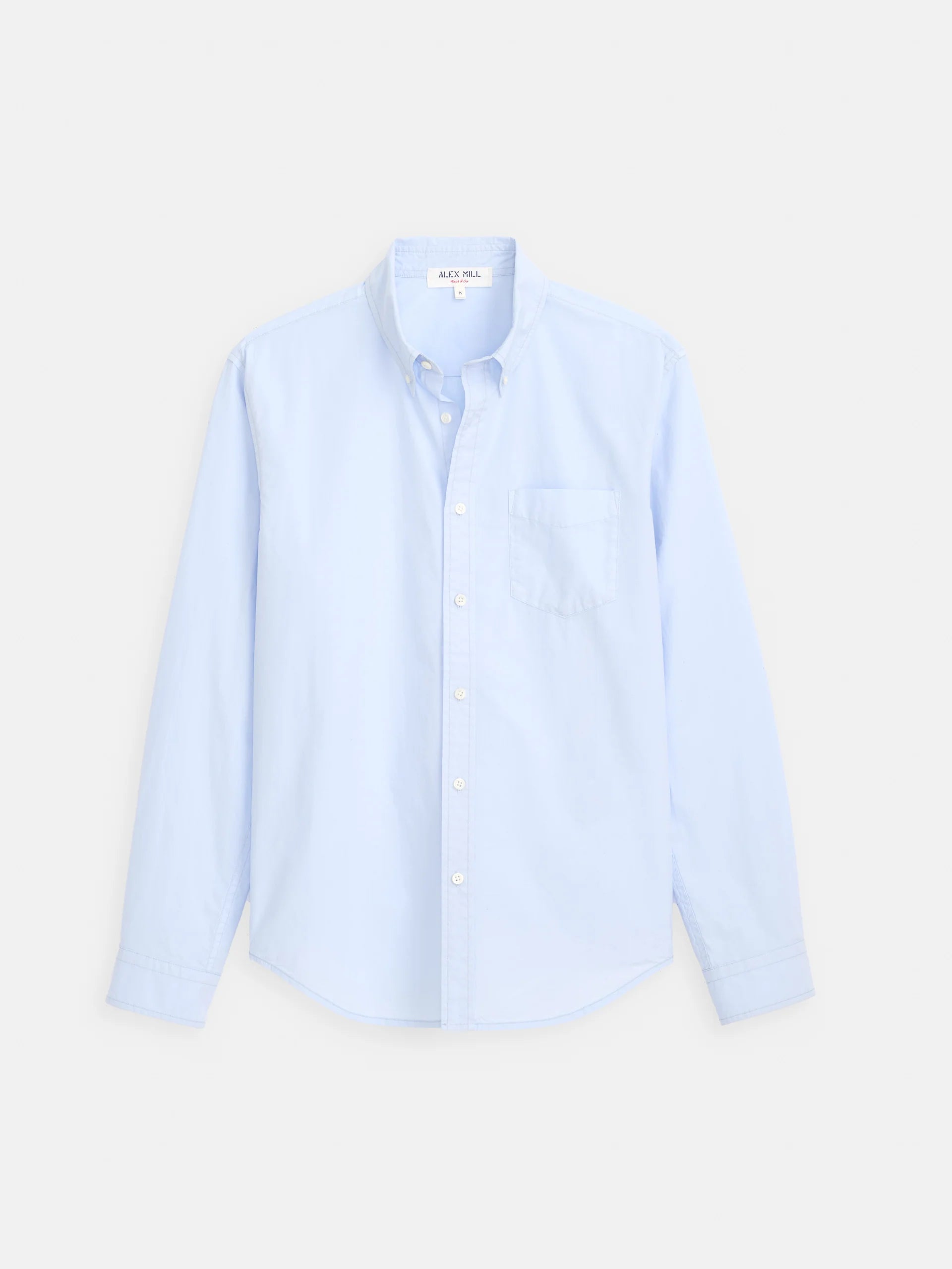 Mill Shirt in Cotton Poplin - Calm Blue