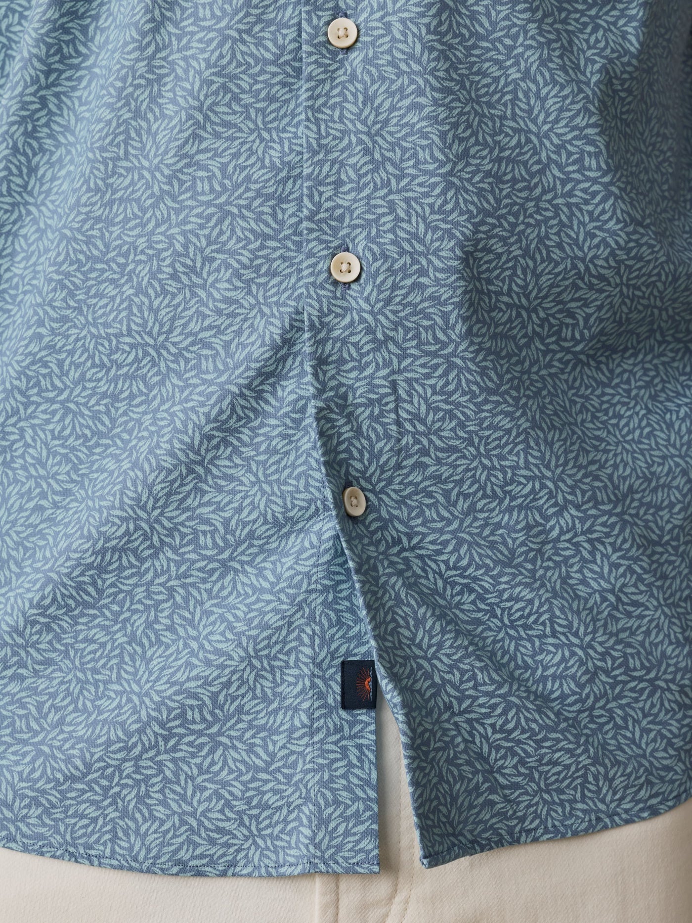 Short-Sleeve Monterey Shirt - Teal Grove Foliage