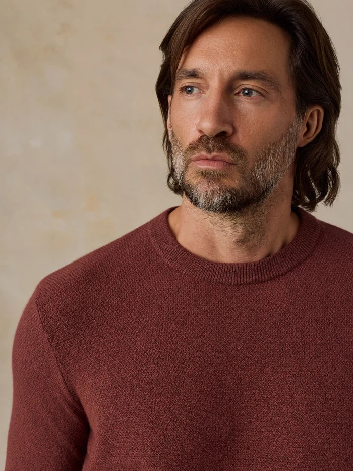 Jackson Crew Sweater - Sunset Red Heat