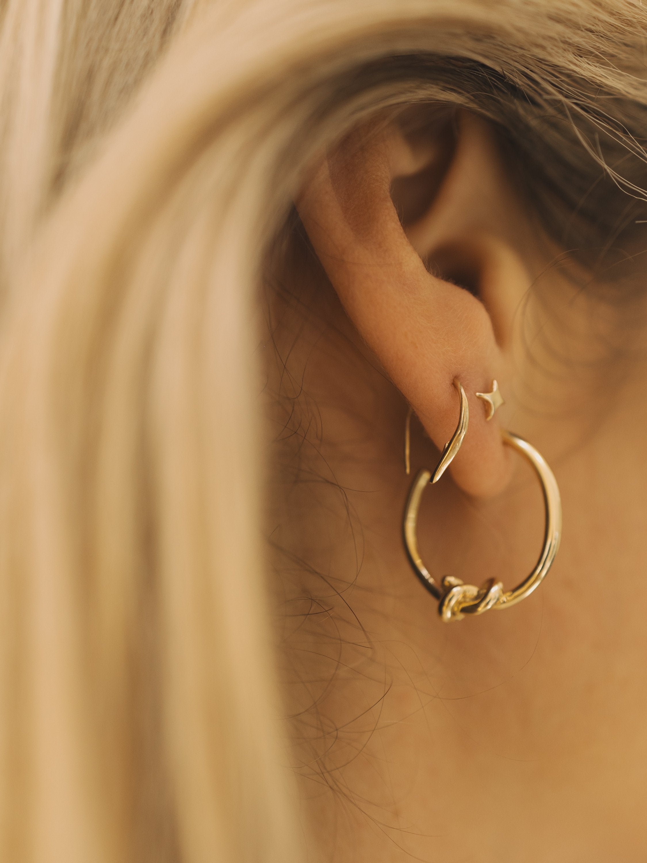 Small Hook Poke Earrings