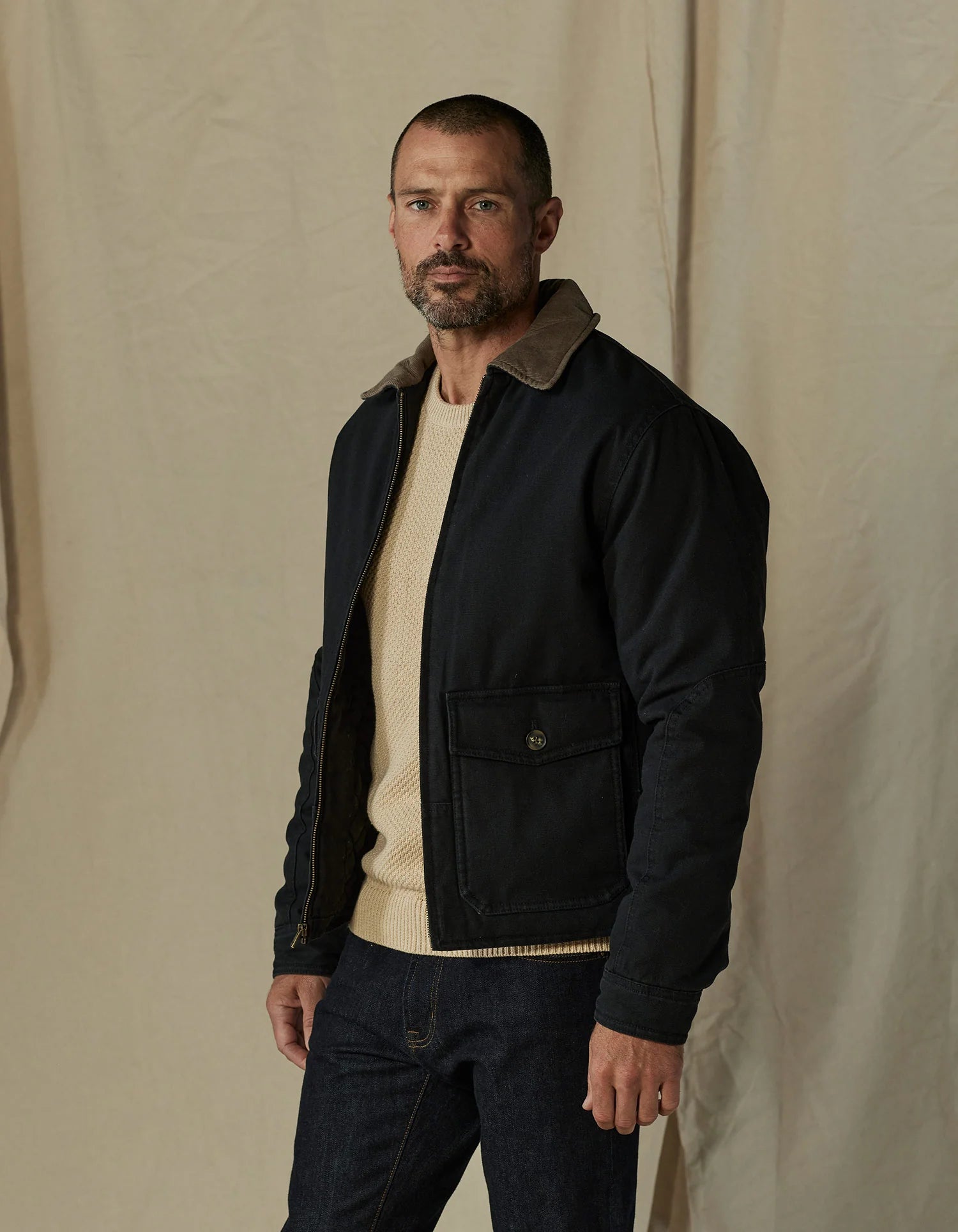 Canvas Zip Front Jacket
