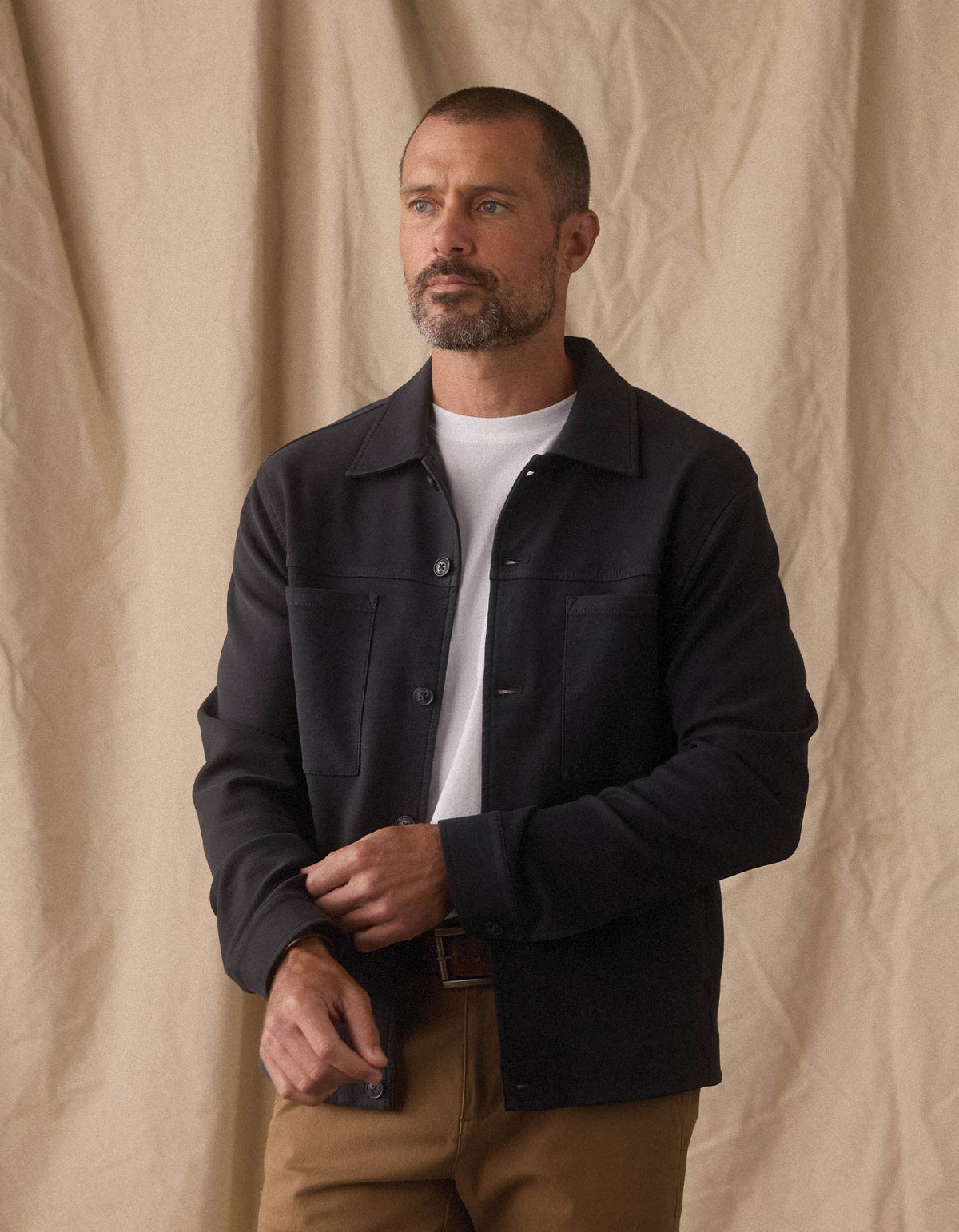 Comfort Terry All Day Jacket - Navy