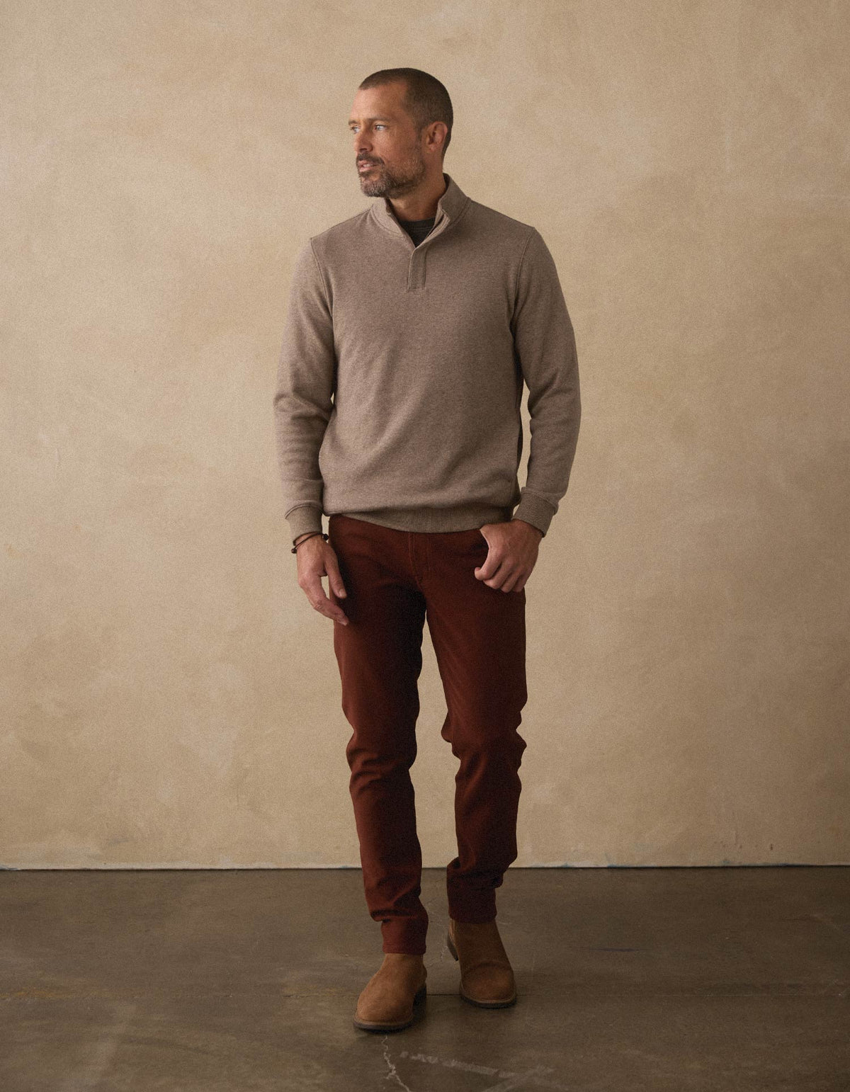 Comfort Terry Pant - Spiced Brandy
