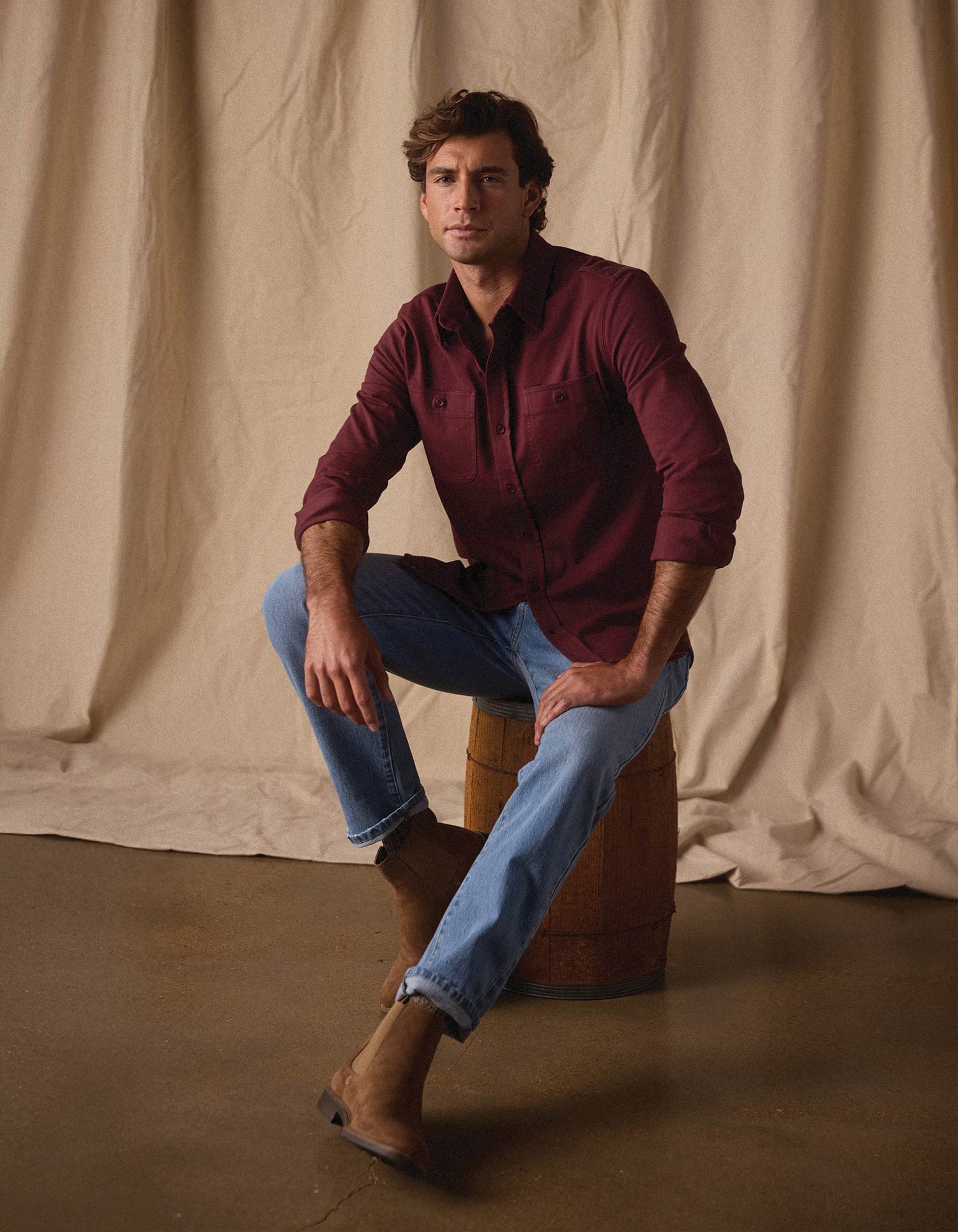 Lennox Jersey Button Up