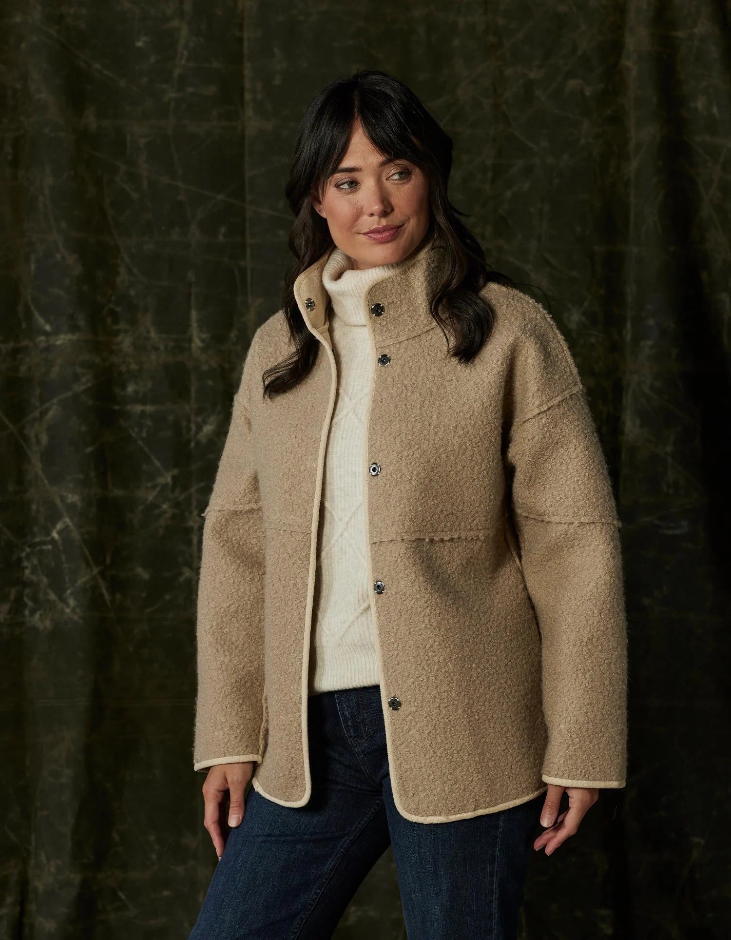 Highland Fleece Snap Coat