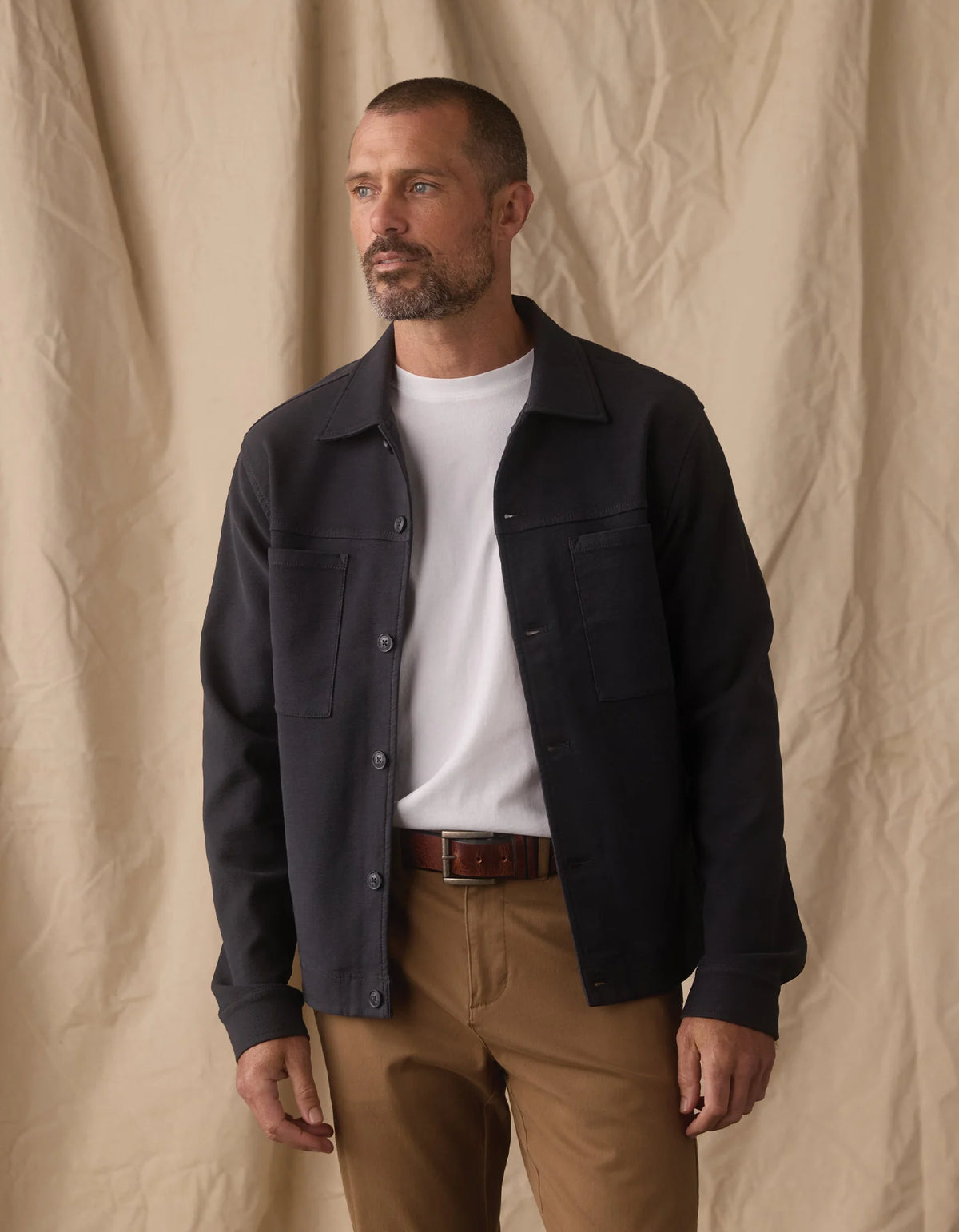 Comfort Terry All Day Jacket - Navy