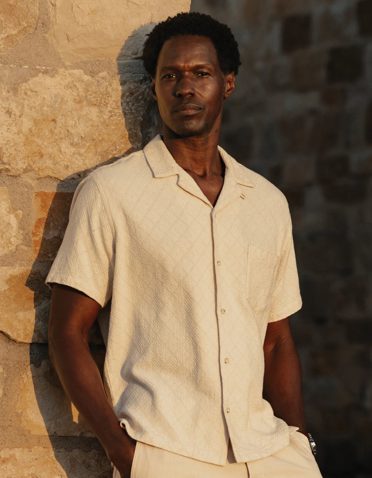 Freshwater Resort Shirt - Motivo Chalk