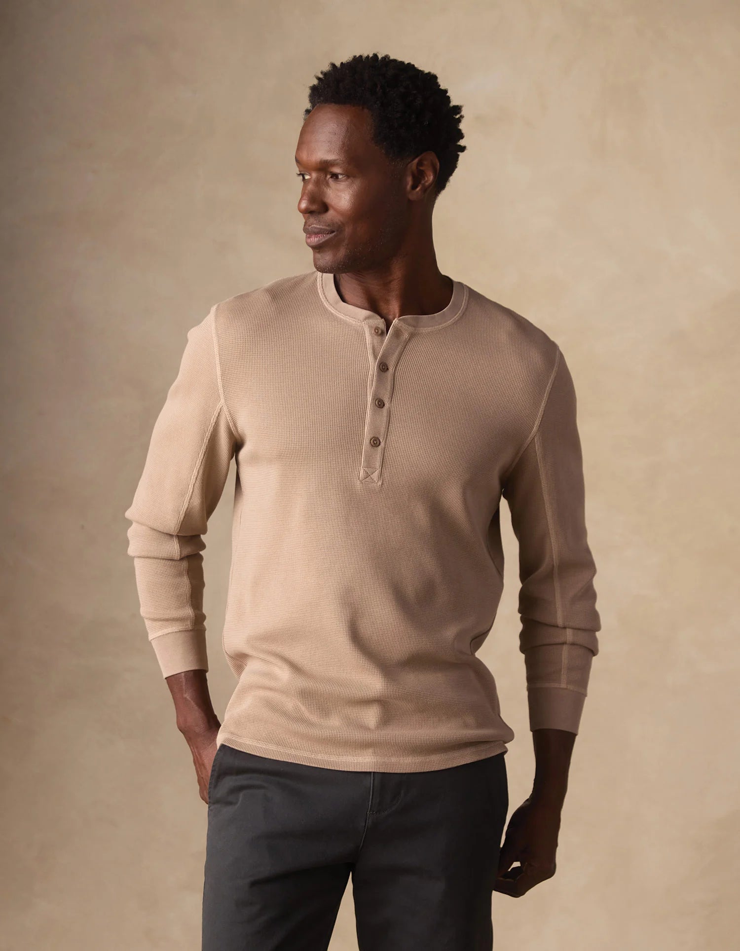 Vintage Thermal Mountain Henley