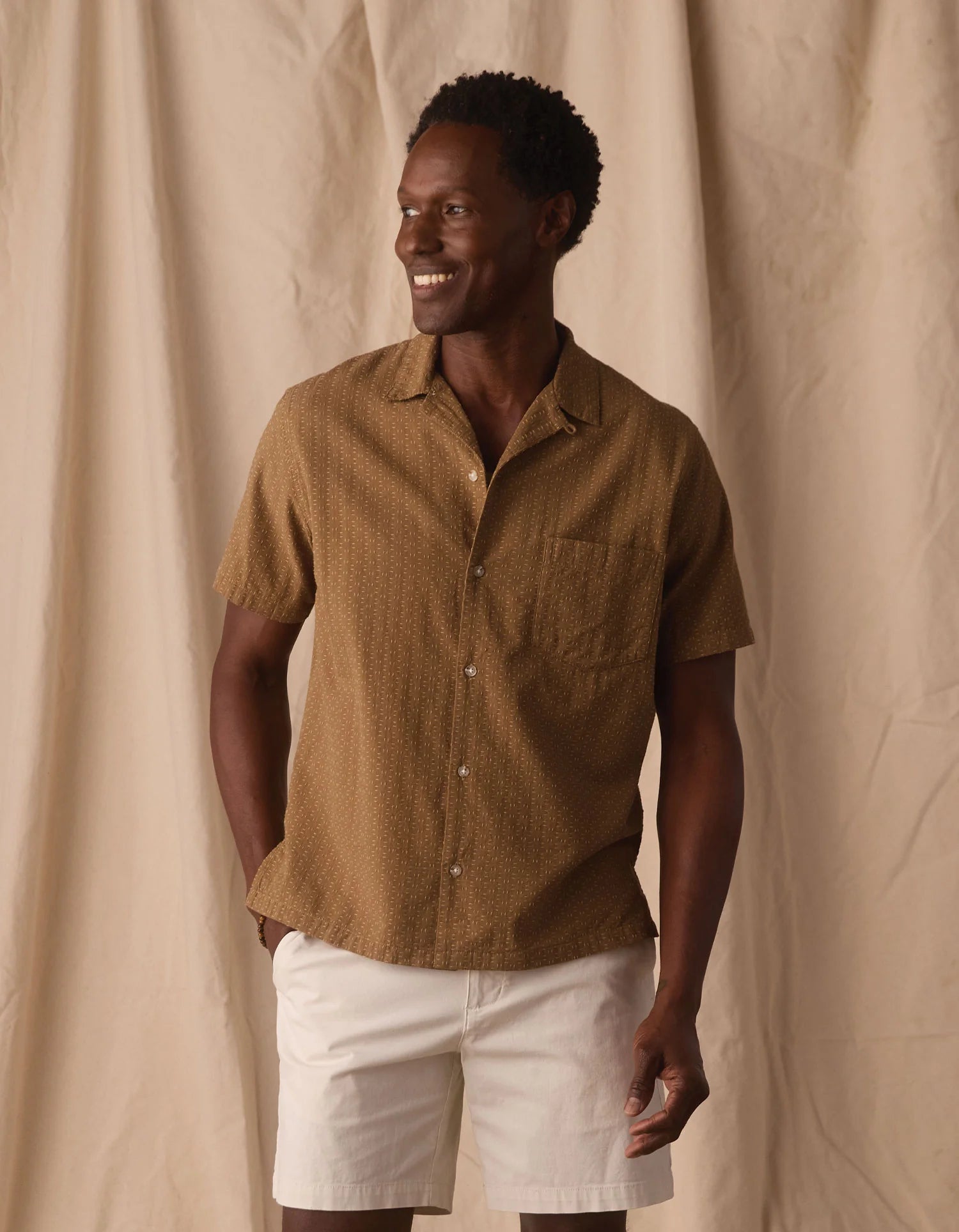 Freshwater Resort Shirt - Dark Khaki